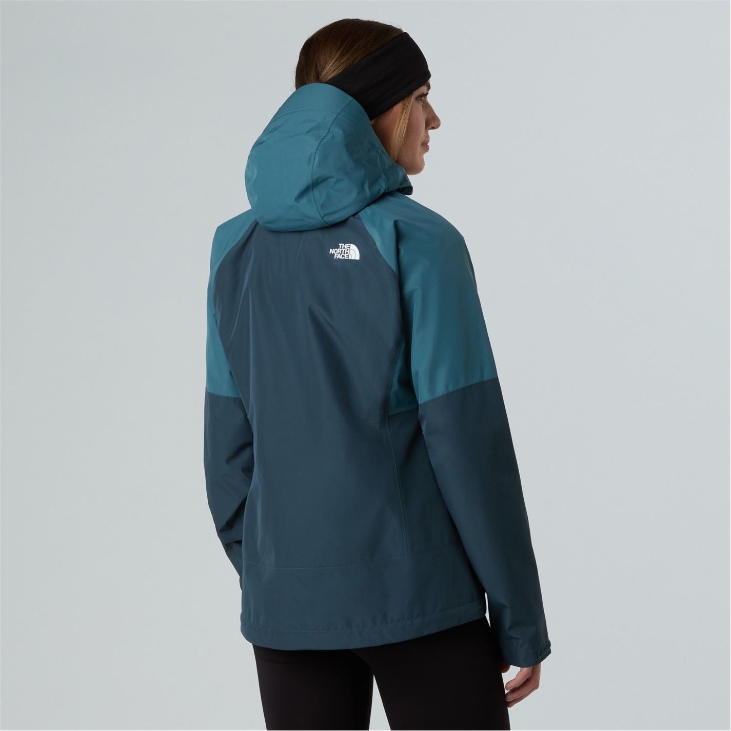 The North Face Womens Diablo Dynamic Hooded Color Block Rain Jacket