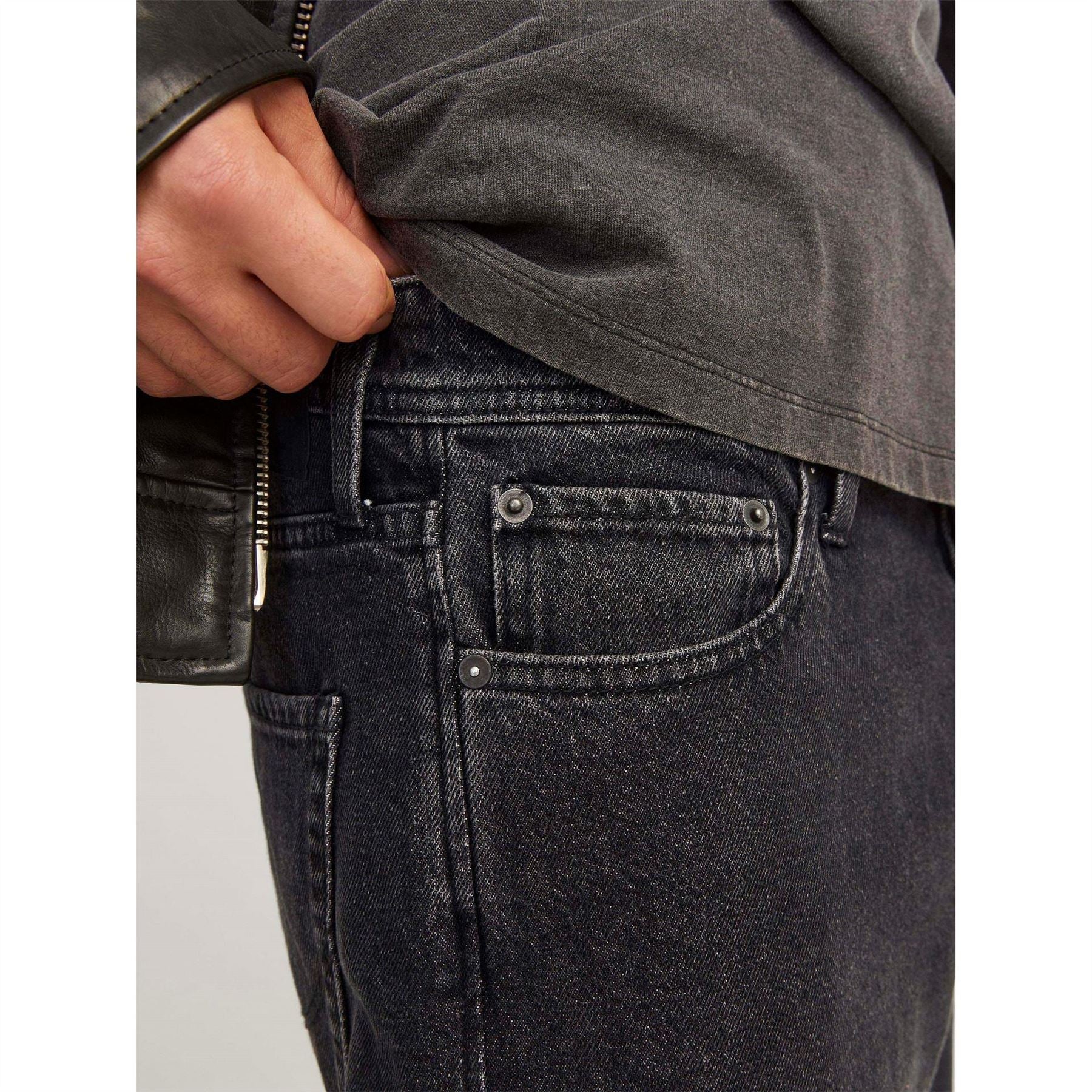 Jack and Jones Wide Leg Mid Rise Jeans