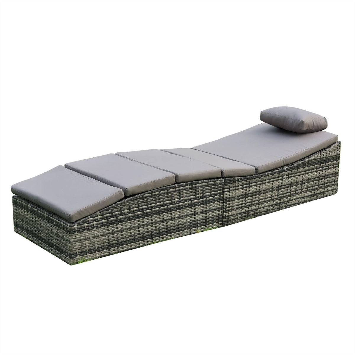 Linea Rattan Weather Resistant Outdoor Sun Lounger