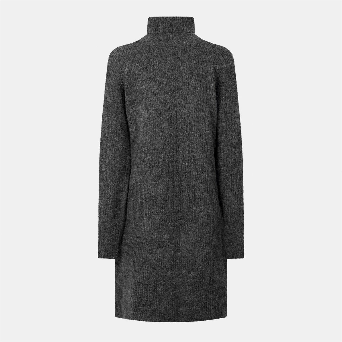 Pieces Knit Turtleneck Long Sleeve Mini Sweater Dress