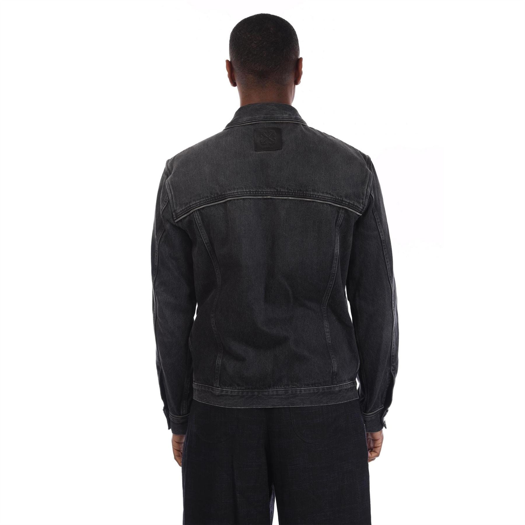 Off White Zip Skate Denim Jacket