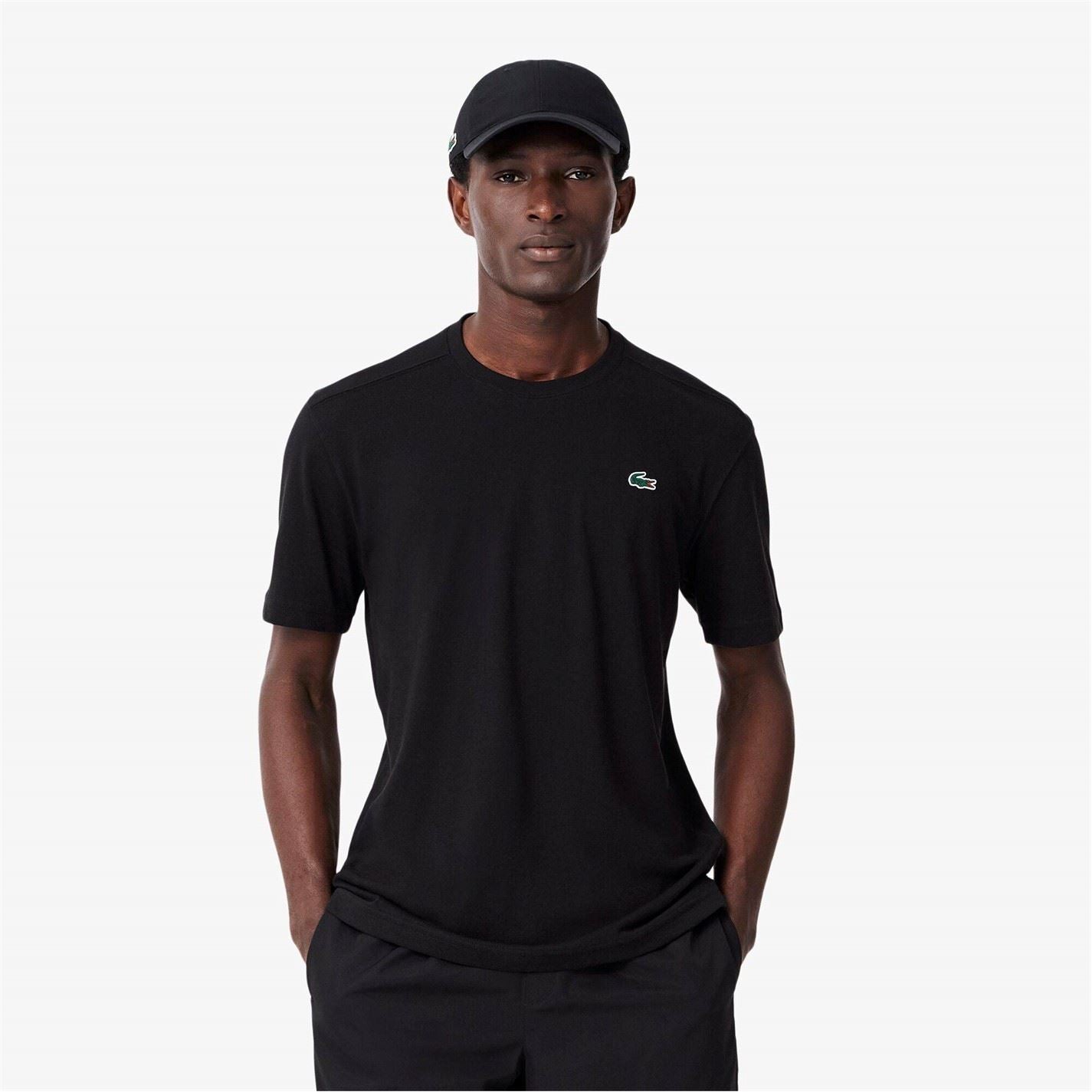 Lacoste Logo Moisture Wicking Short Sleeve Performance T-Shirt