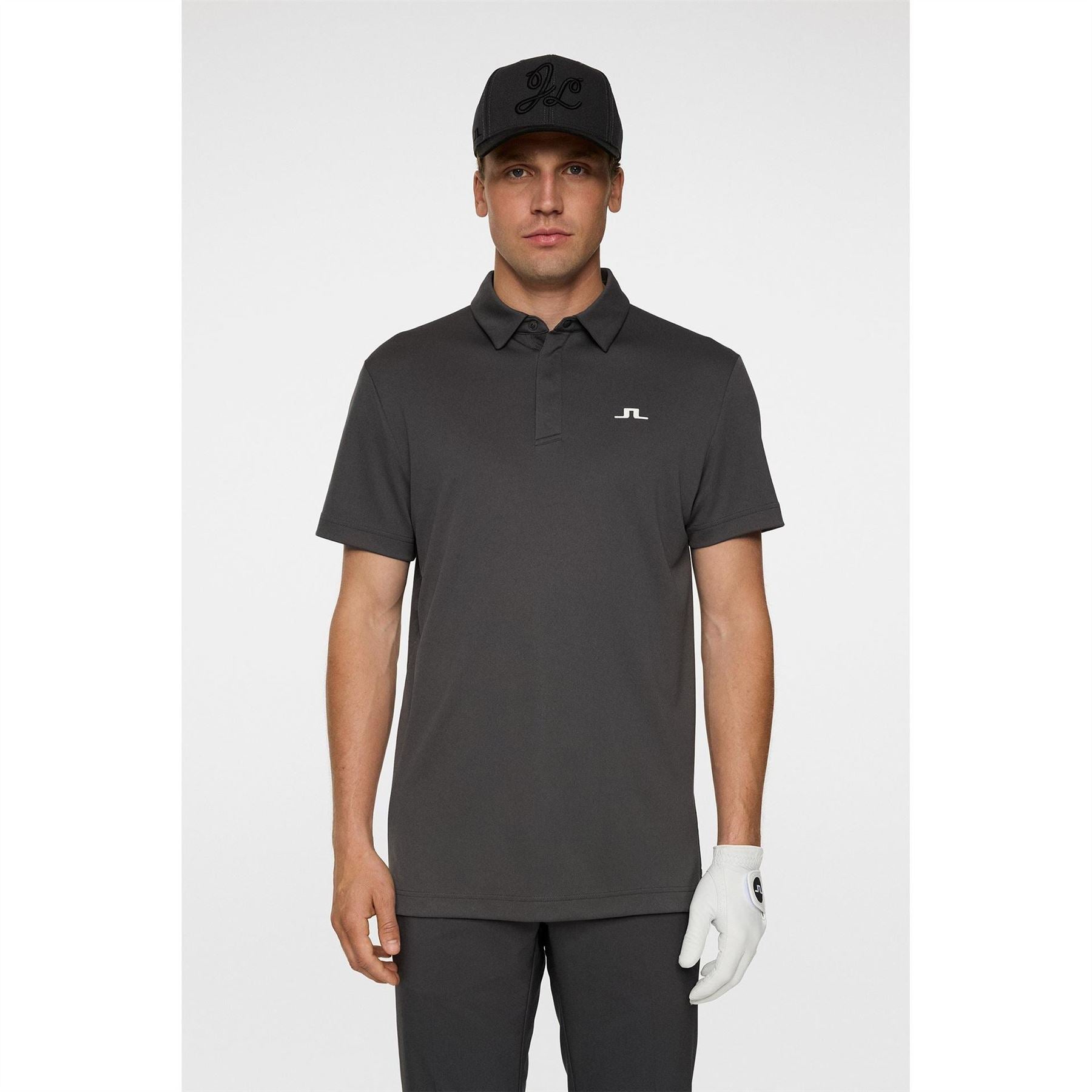J Lindeberg Golf Collared Neck Short Sleeve Polo Shirt