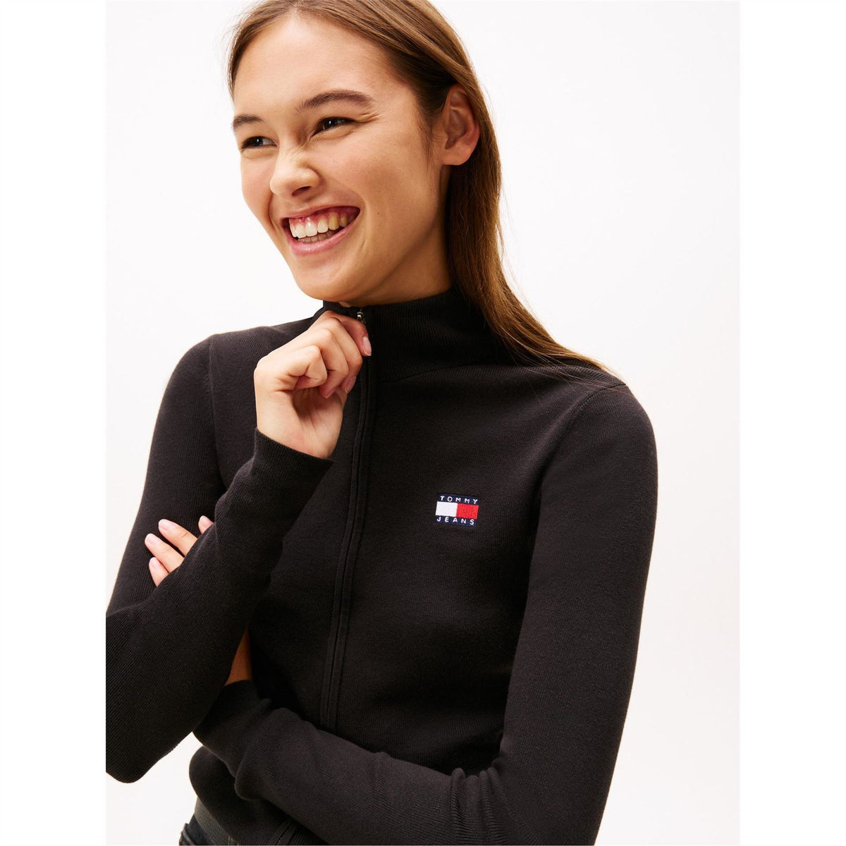 Tommy Jeans Full Zip Knitted Top