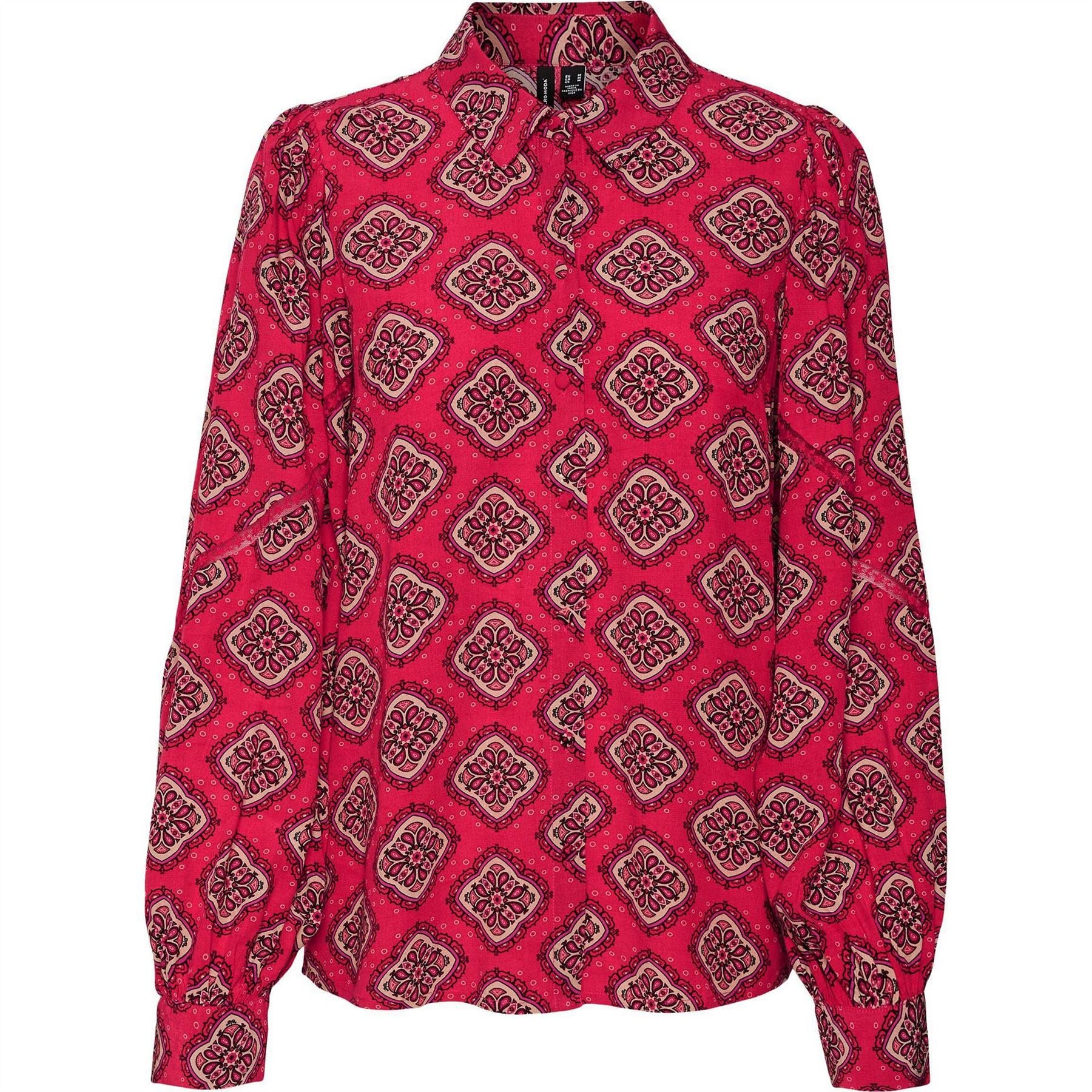 Vero Moda Lace Long Sleeve Relaxed Fit Shirt