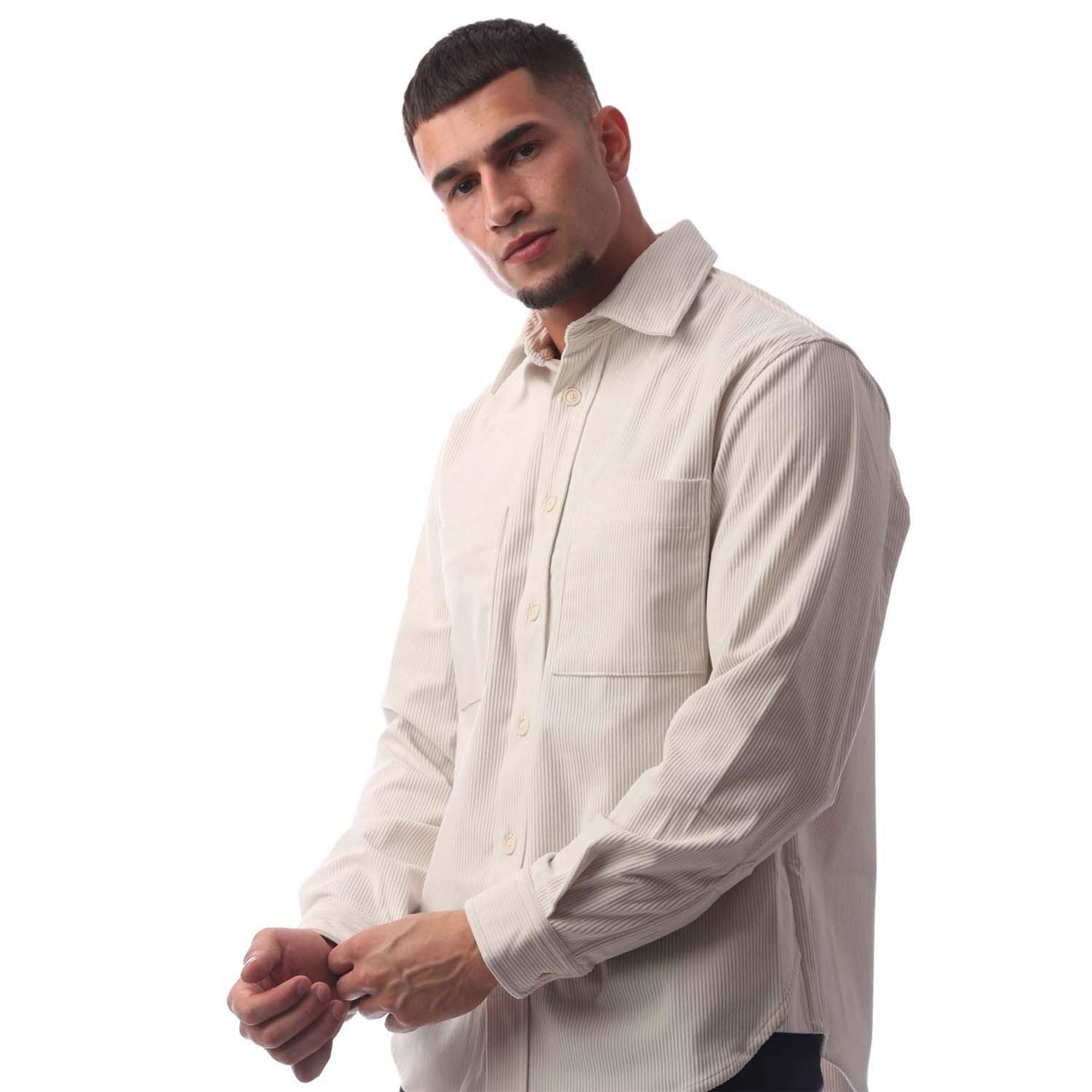 Boss Collared Neck Long Sleeve Regular Fit Shirt