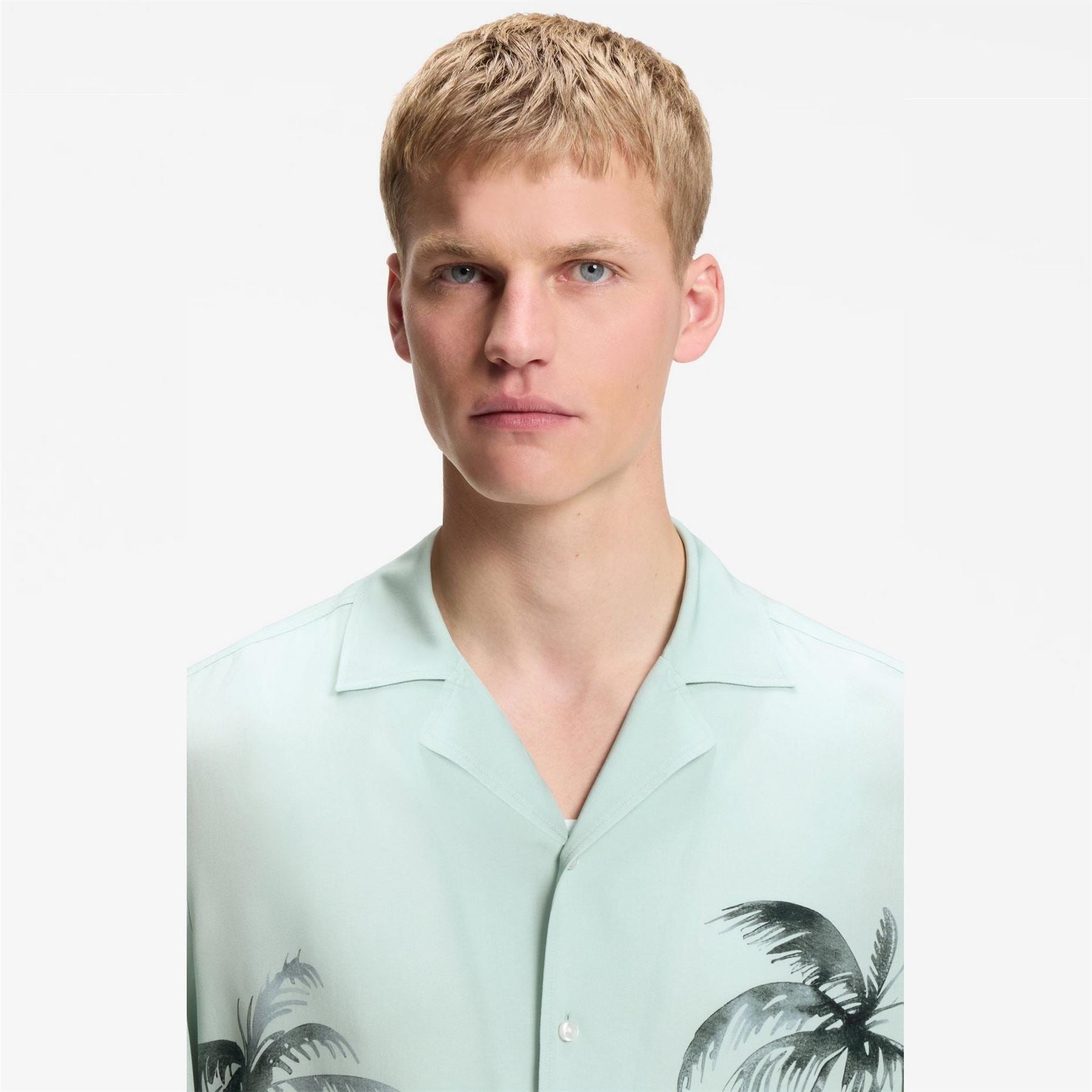 Boss Patterned Short Sleeve Shirt