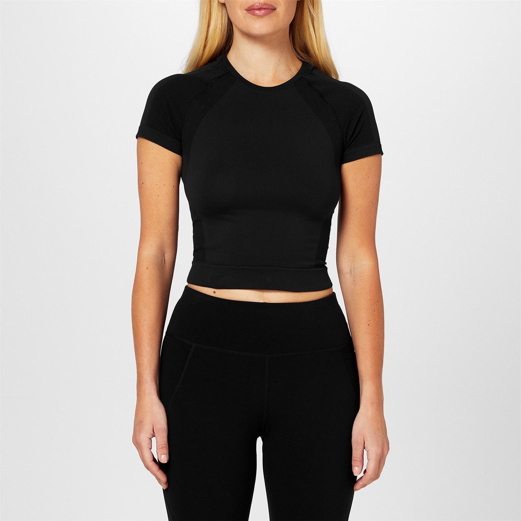 Sweaty Betty Cropped Crew Neck Regular Fit T-Shirt