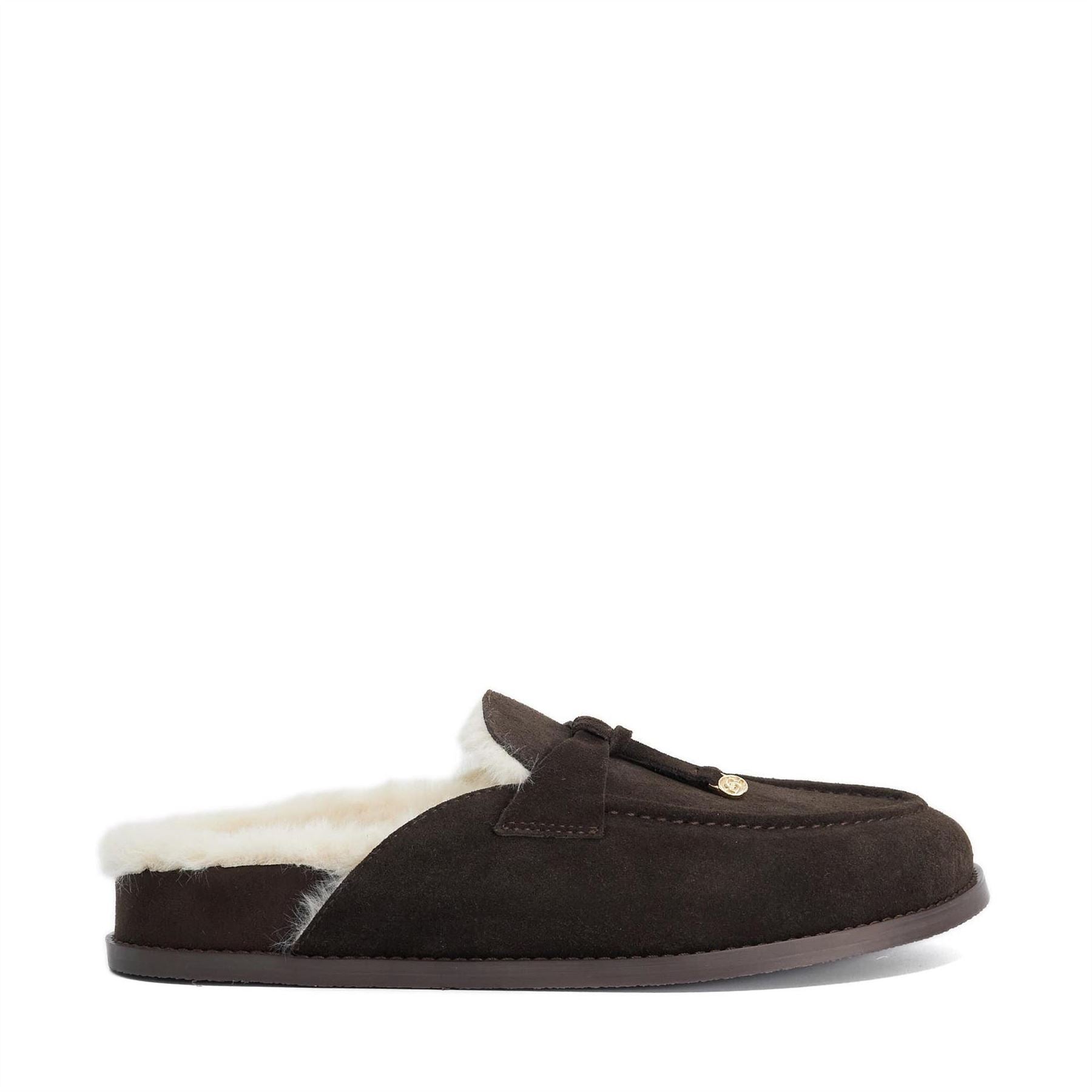 Dune London Gravitas Suede Flat Mules