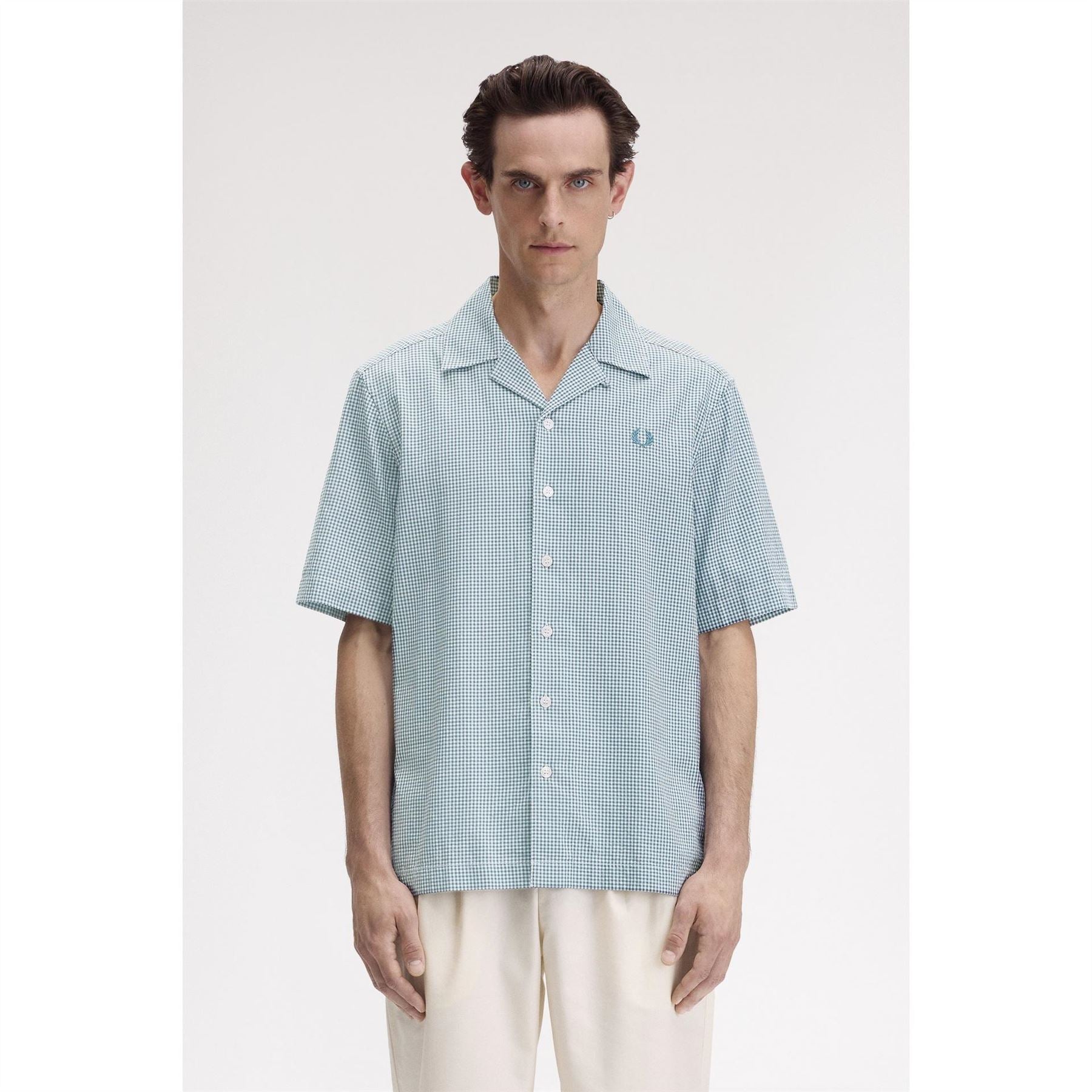 Fred Perry Gingham Short Sleeve Patterned Shirt