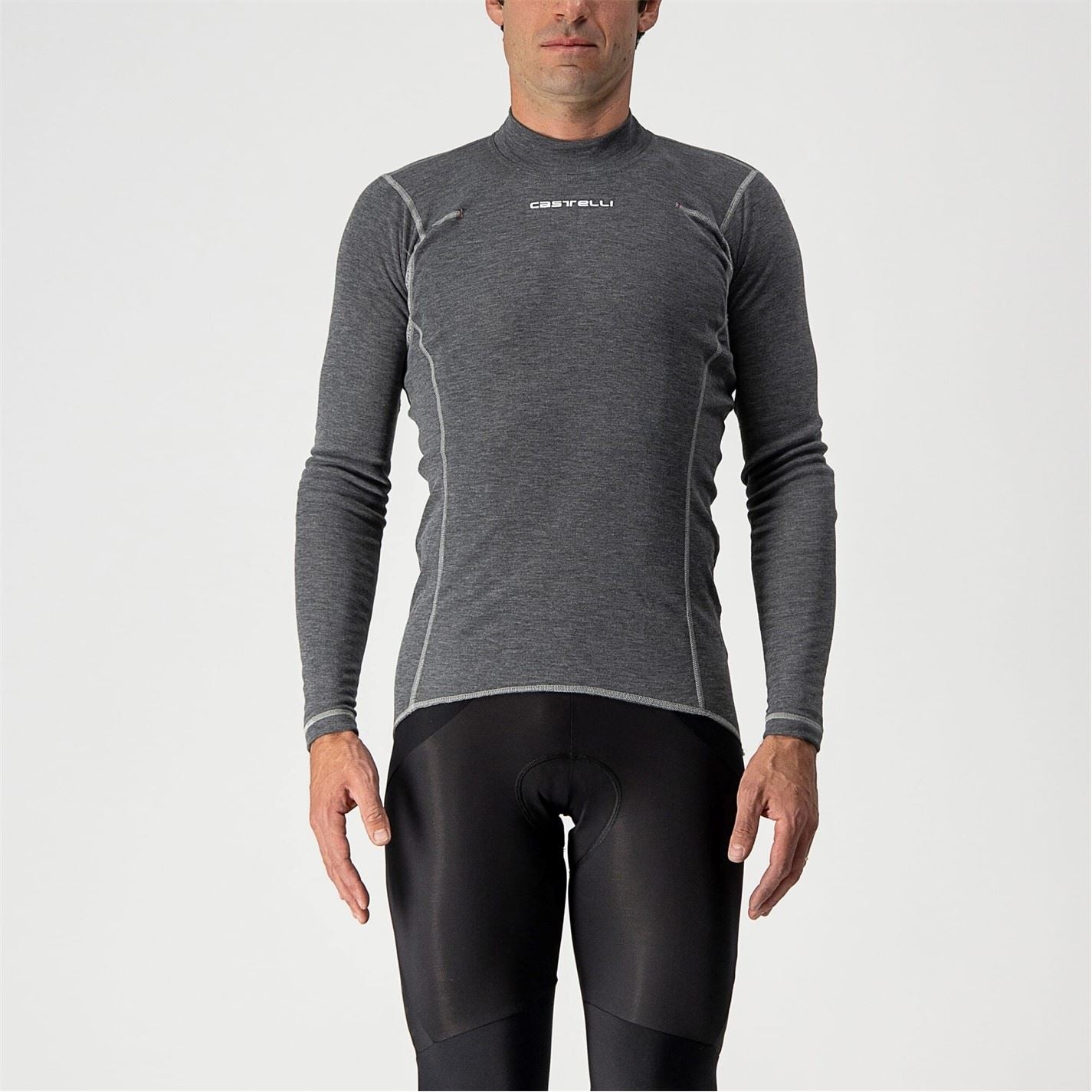 Castelli Mock Neck Slim Fit Long Sleeve T-Shirt