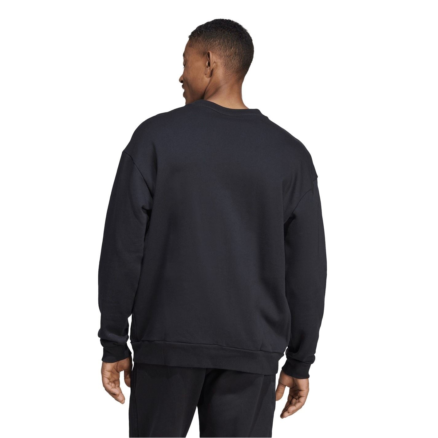 adidas Crew Neck Drop Shoulder Long Sleeve Sweatshirt