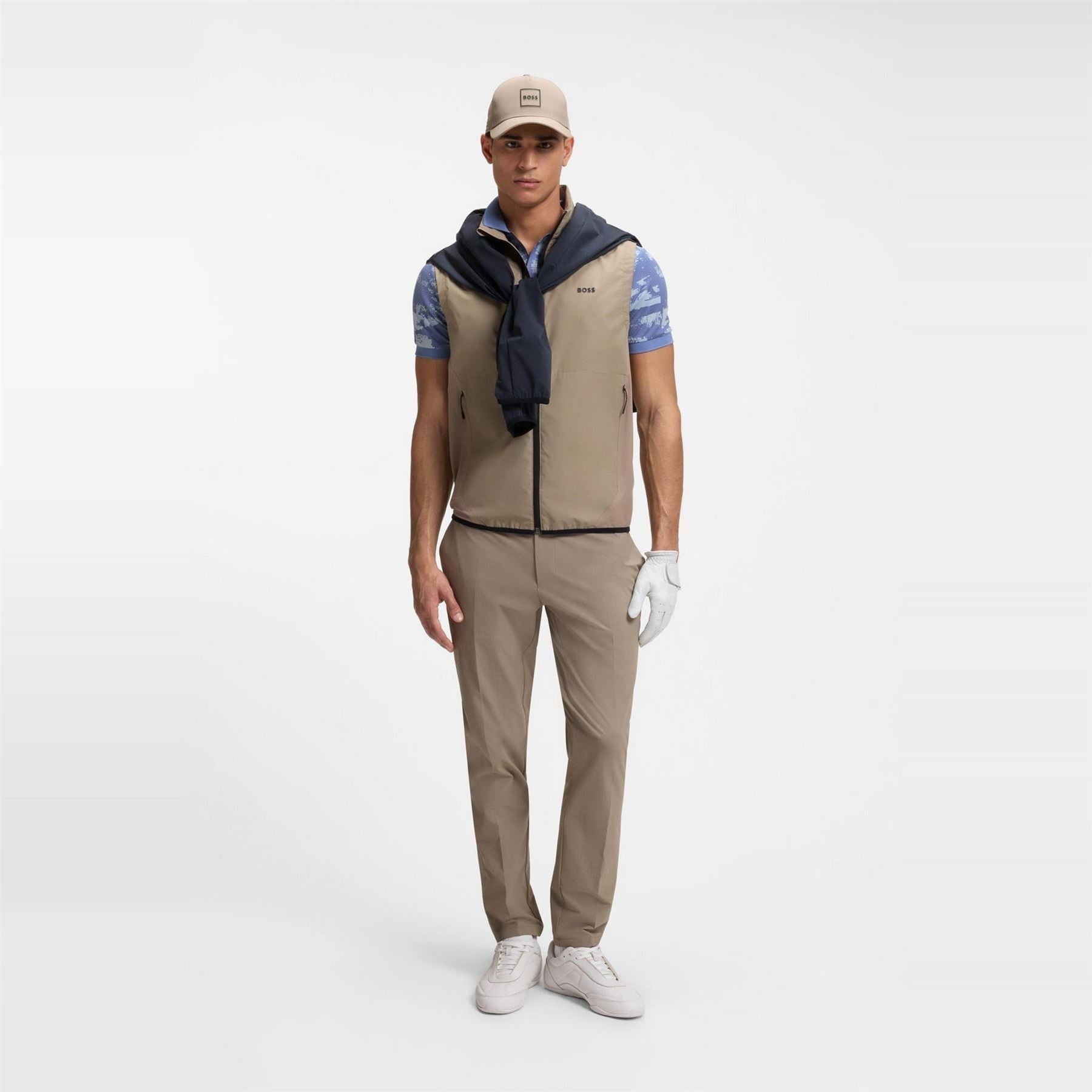 Boss Active Repeat Short Sleeve Slim Fit Polo Shirt