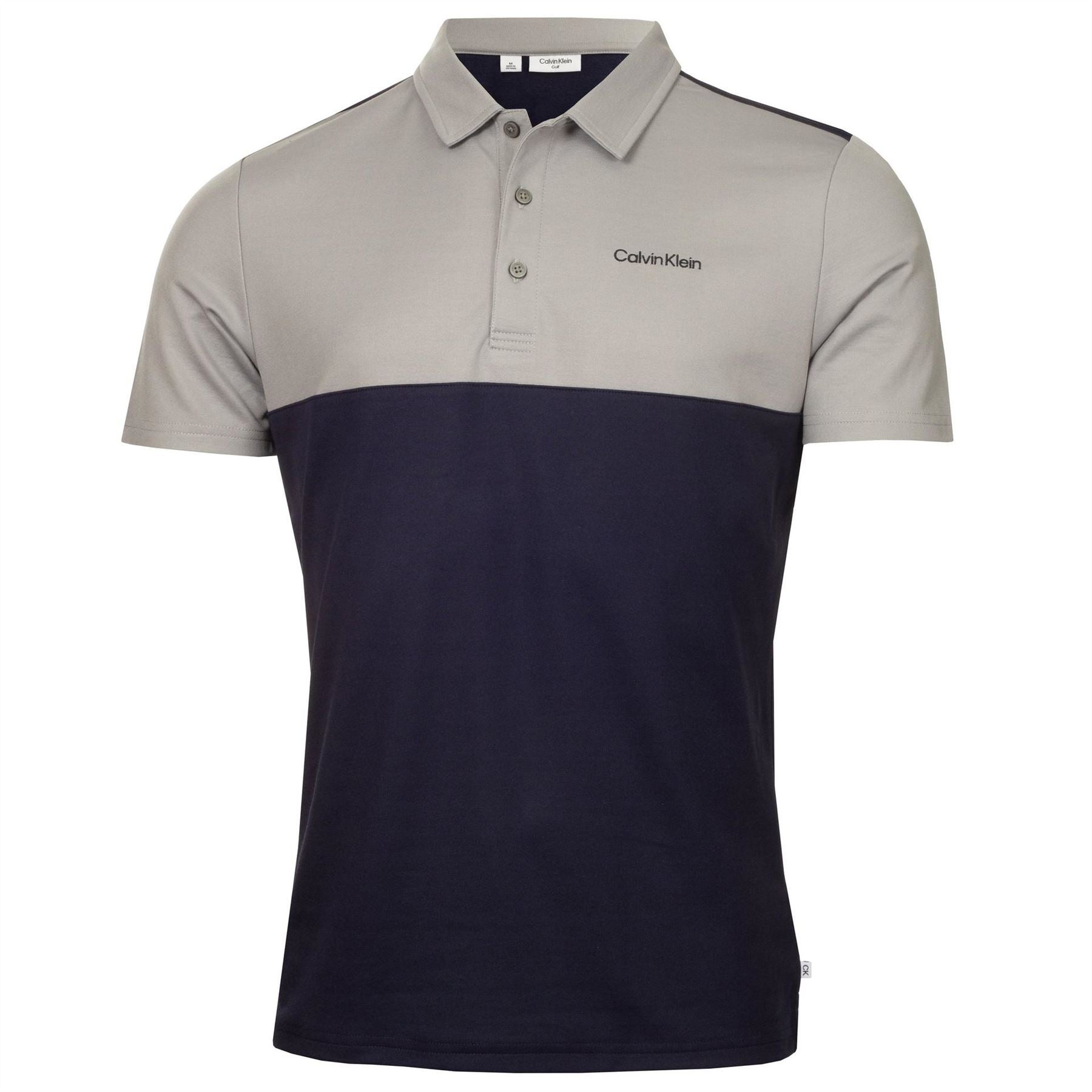 Calvin Klein Golf Embroidered Collared Neck Short Sleeve Polo Shirt