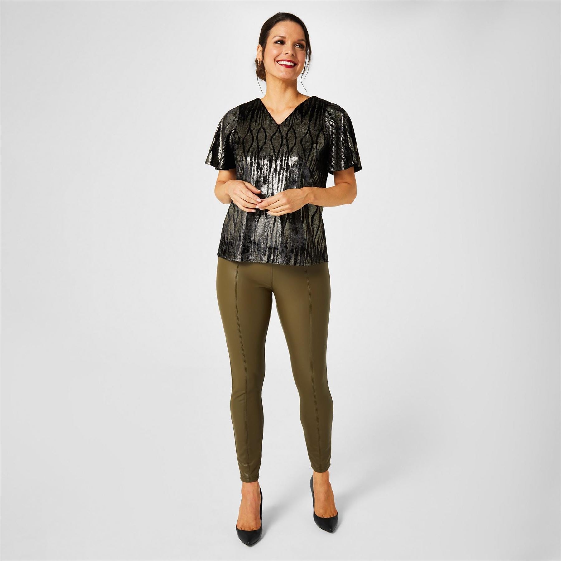 Biba Pu Stretch Legging