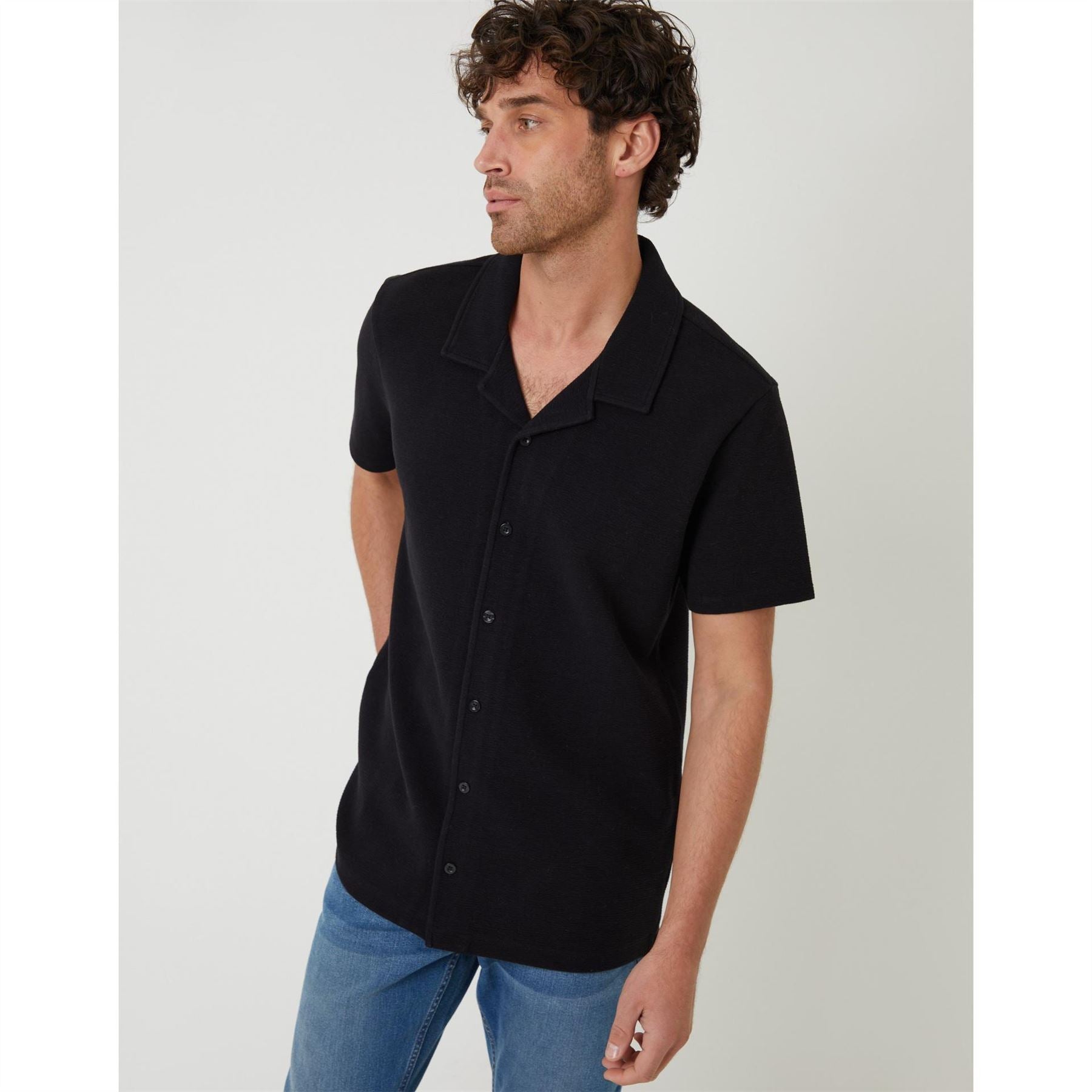 Threadbare Embley Relaxed Fit Short Sleeve Shirt