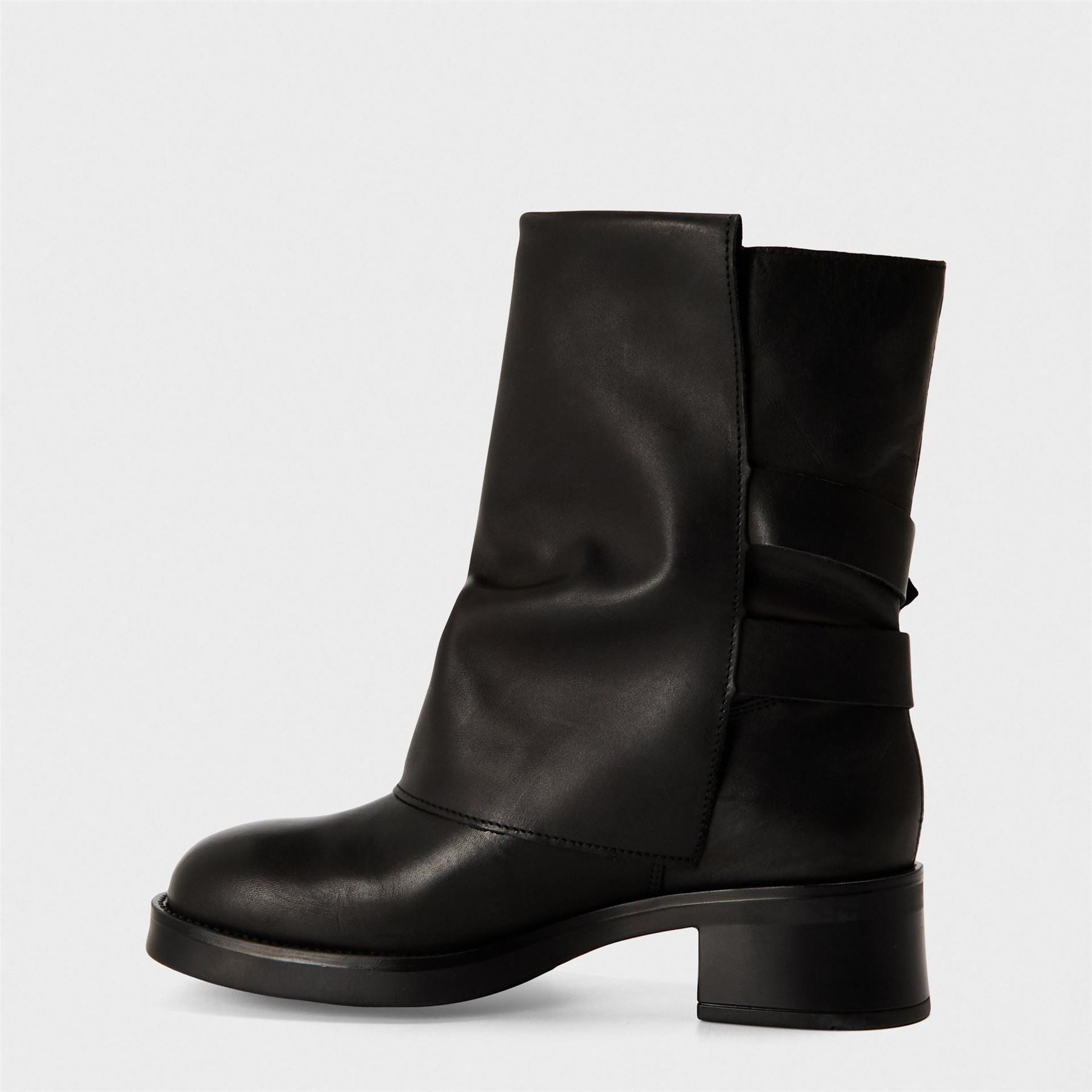 Steve Madden Bonfire Metallic Ankle Boots with Block Heel
