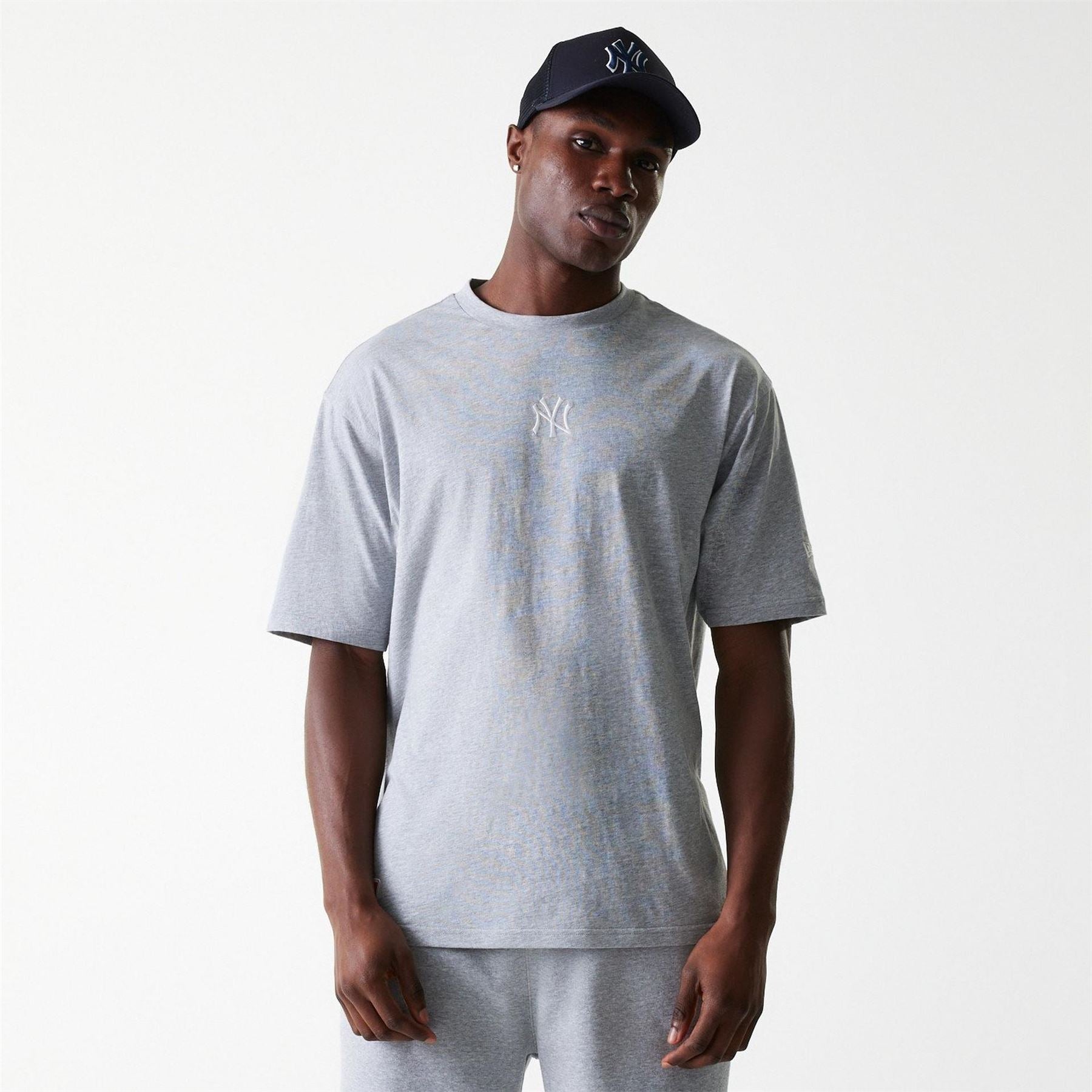 New Era Essential Oversized Embroidered Boyfriend T-Shirt
