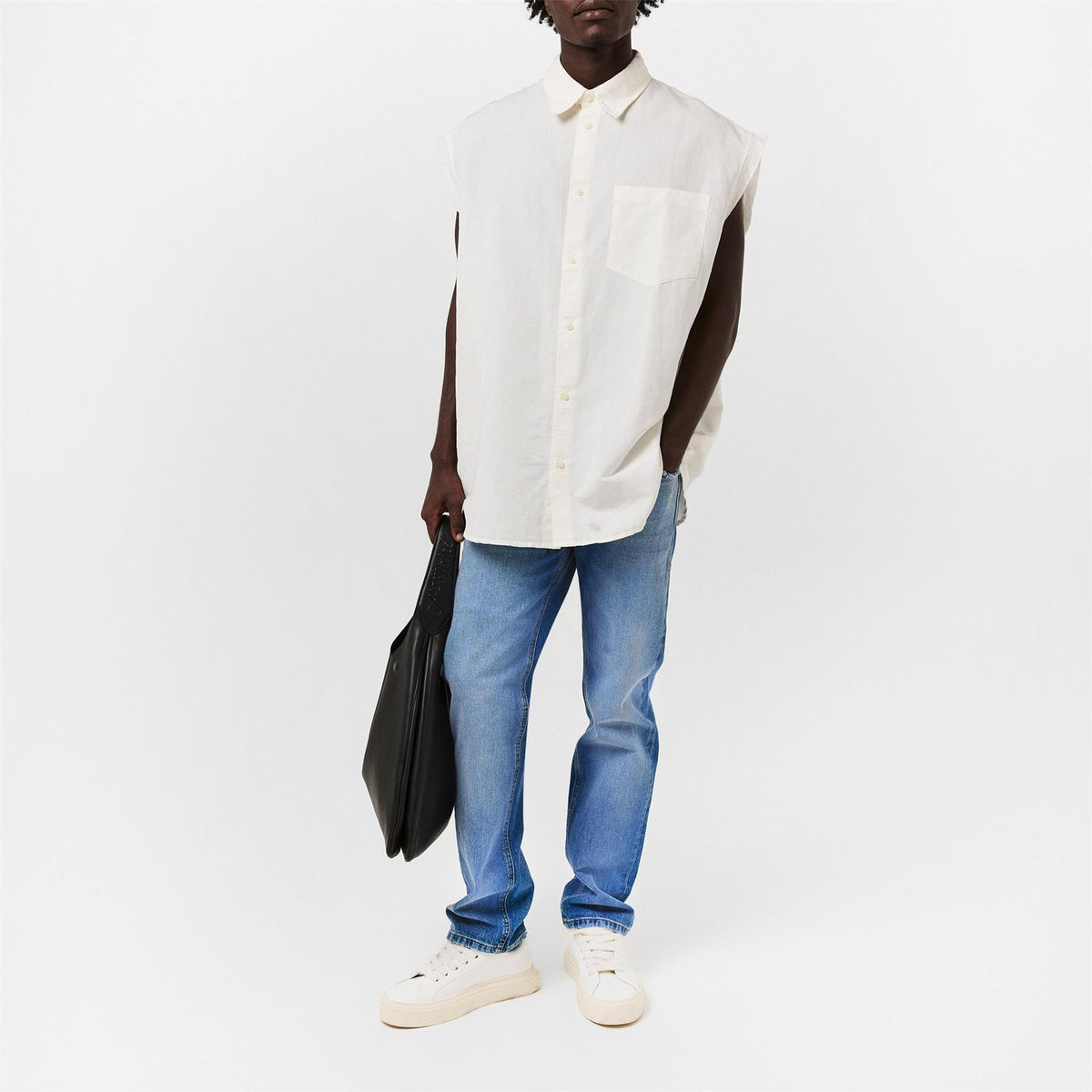 Diesel Relaxed Fit Five Pocket Jeans