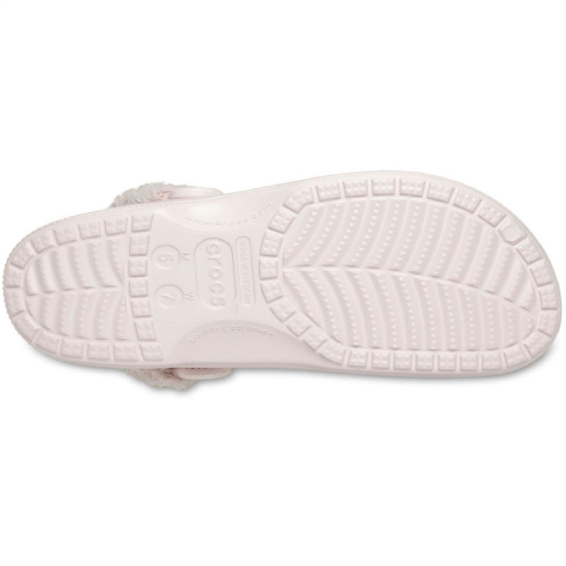 Crocs Fuzz Strap Shuv Closed Toe Clogs