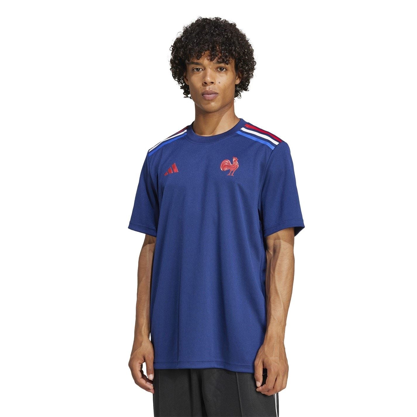 adidas France Rugby Home T-Shirt Adults