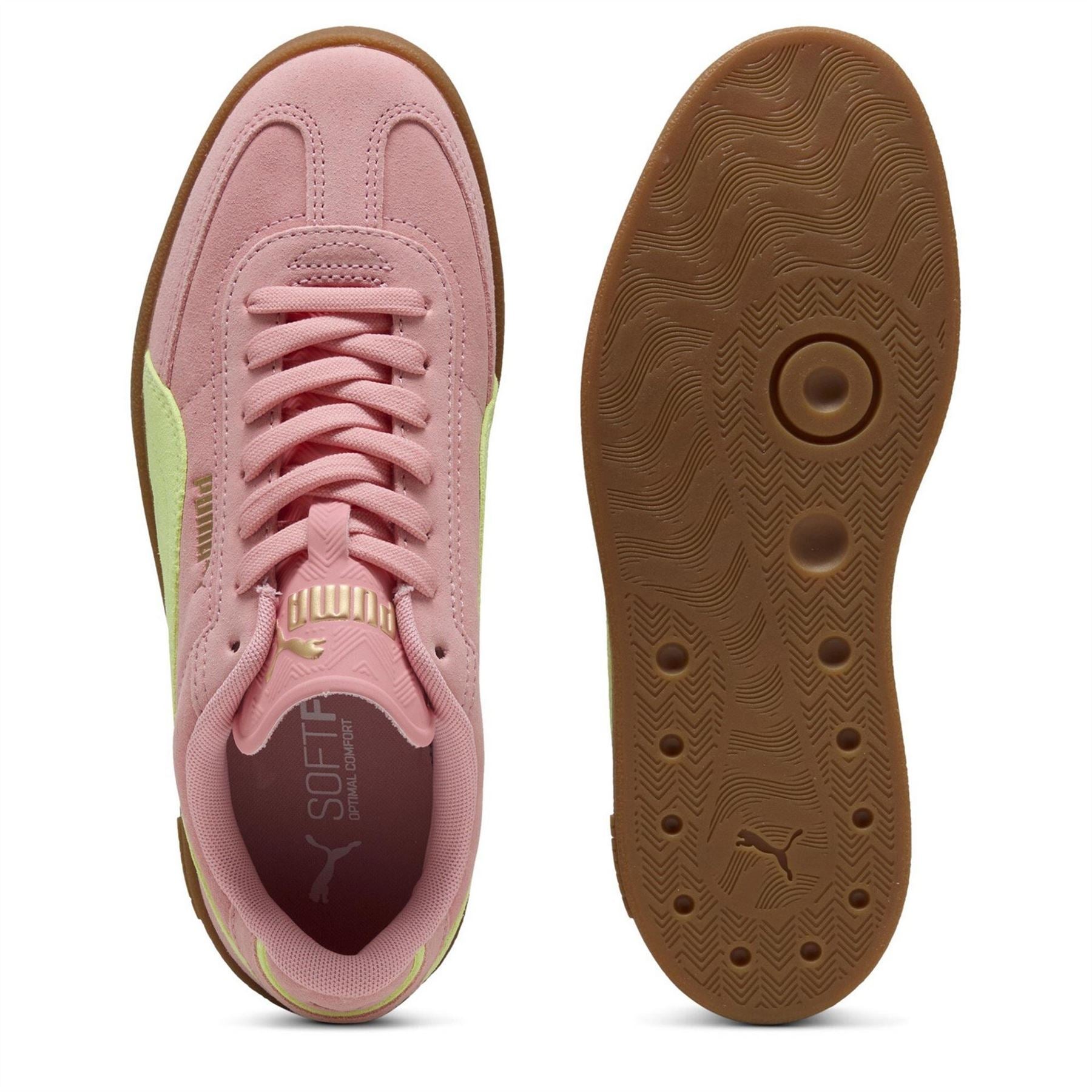 Puma Round Toe Low Top Flat Heel Sneakers