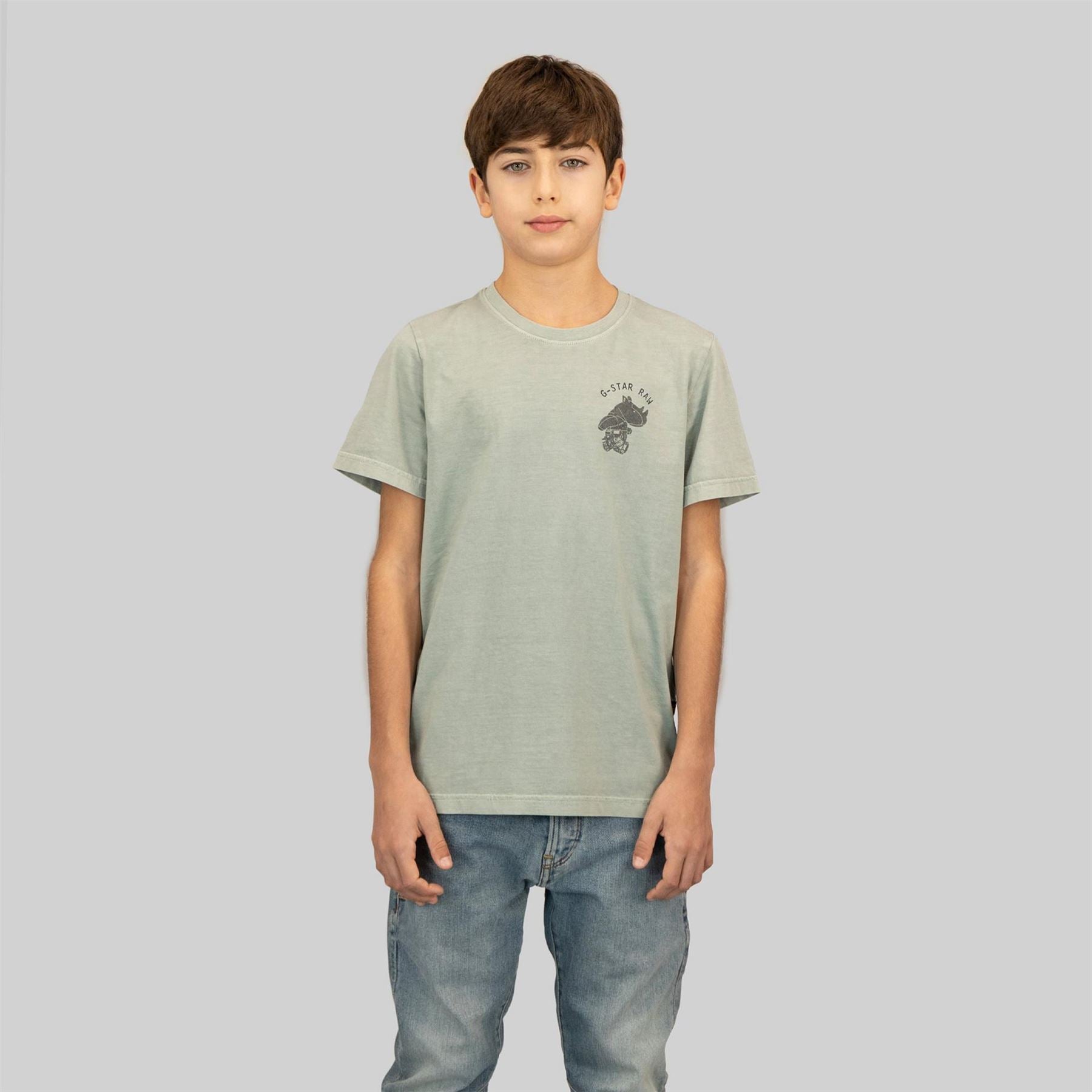 G Star Logo Print Regular Fit Crew Neck T-Shirt