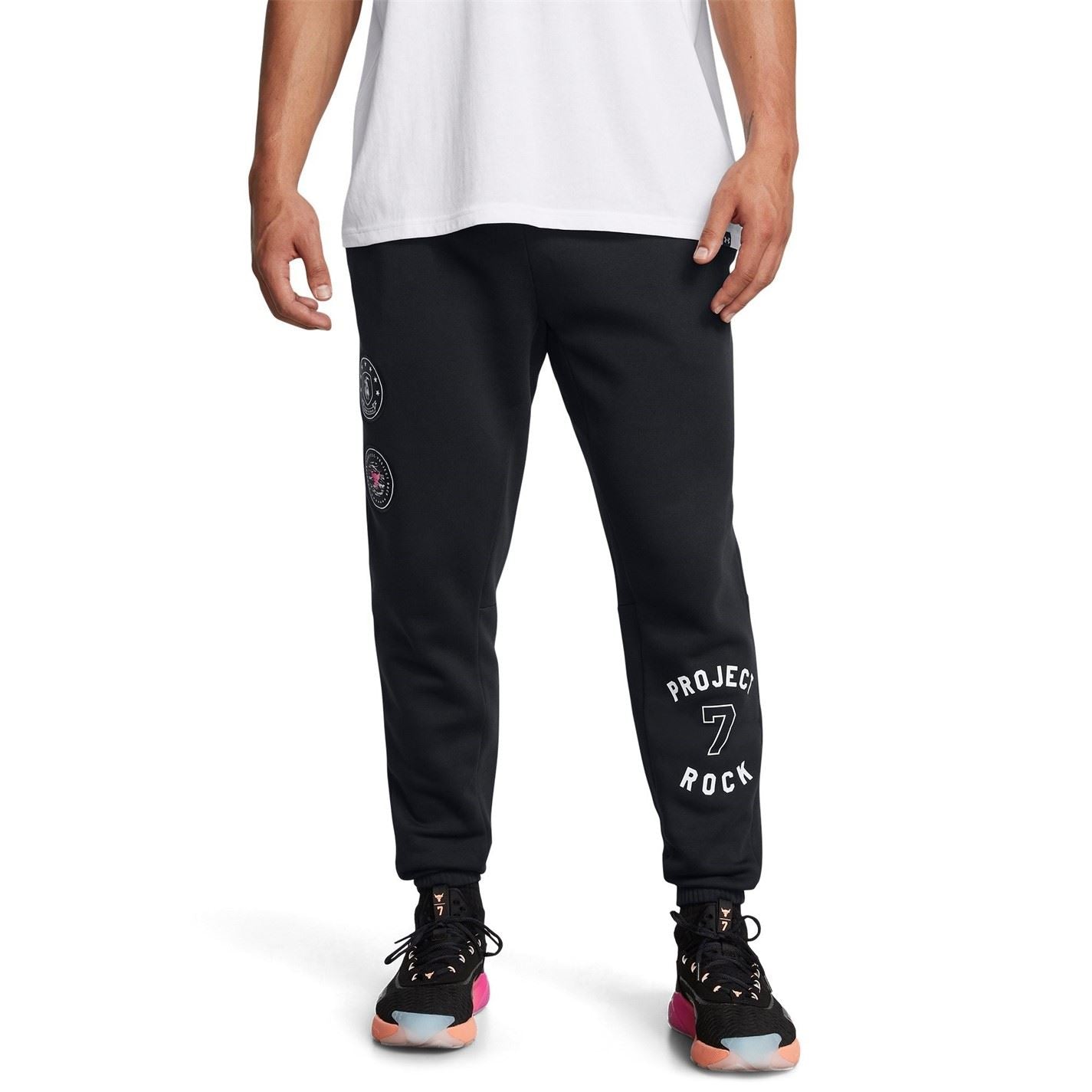 Under Armour Project Rock Slim Graphic Print Joggers