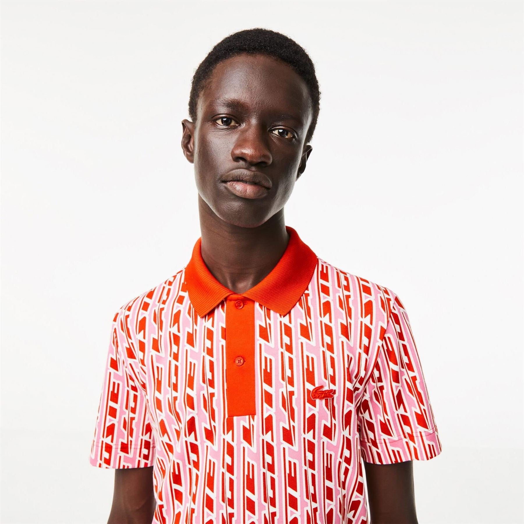Lacoste Printed Short Sleeve Polo Shirt
