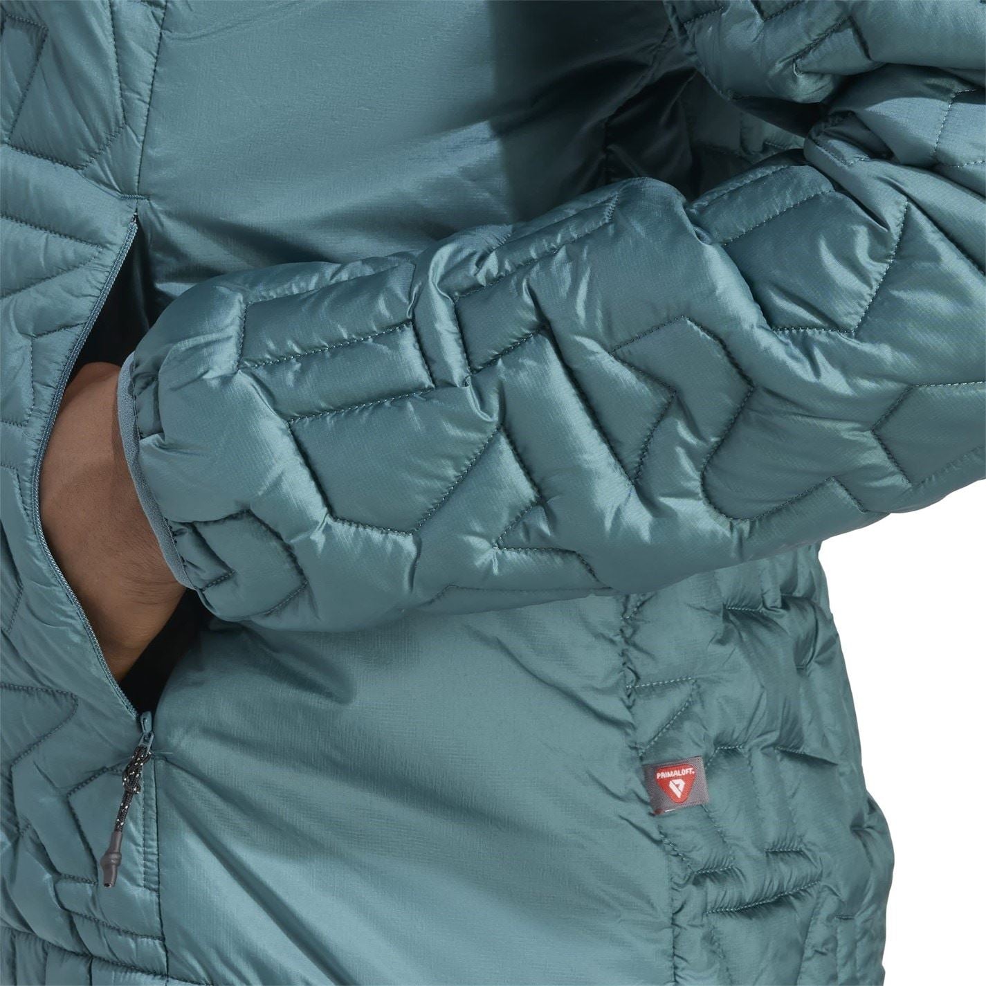 adidas Womens Terrex Xperior Primaloft Loose Fill Insulated Hooded Jacket