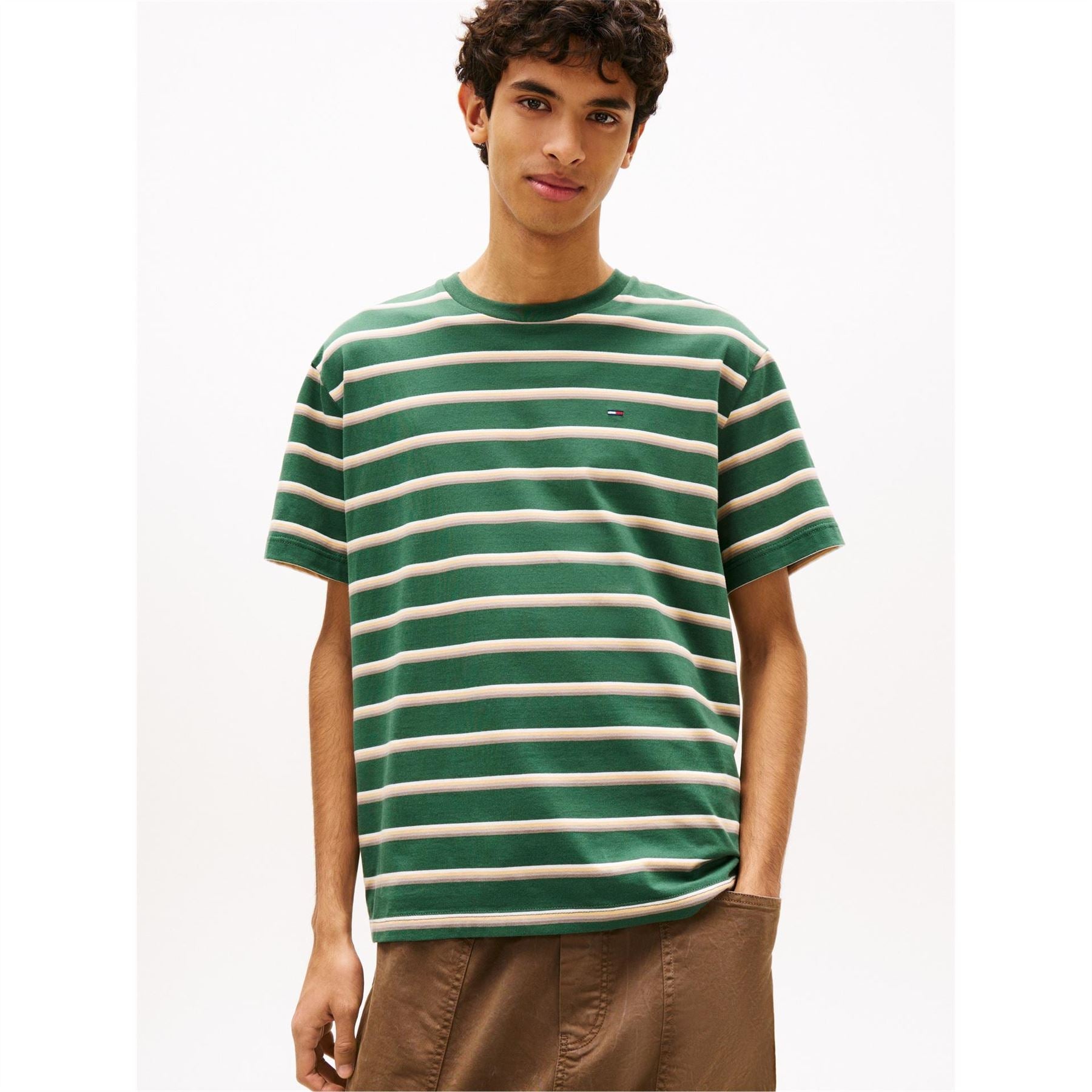 Tommy Jeans Rlx Stripe Ss T Sn63