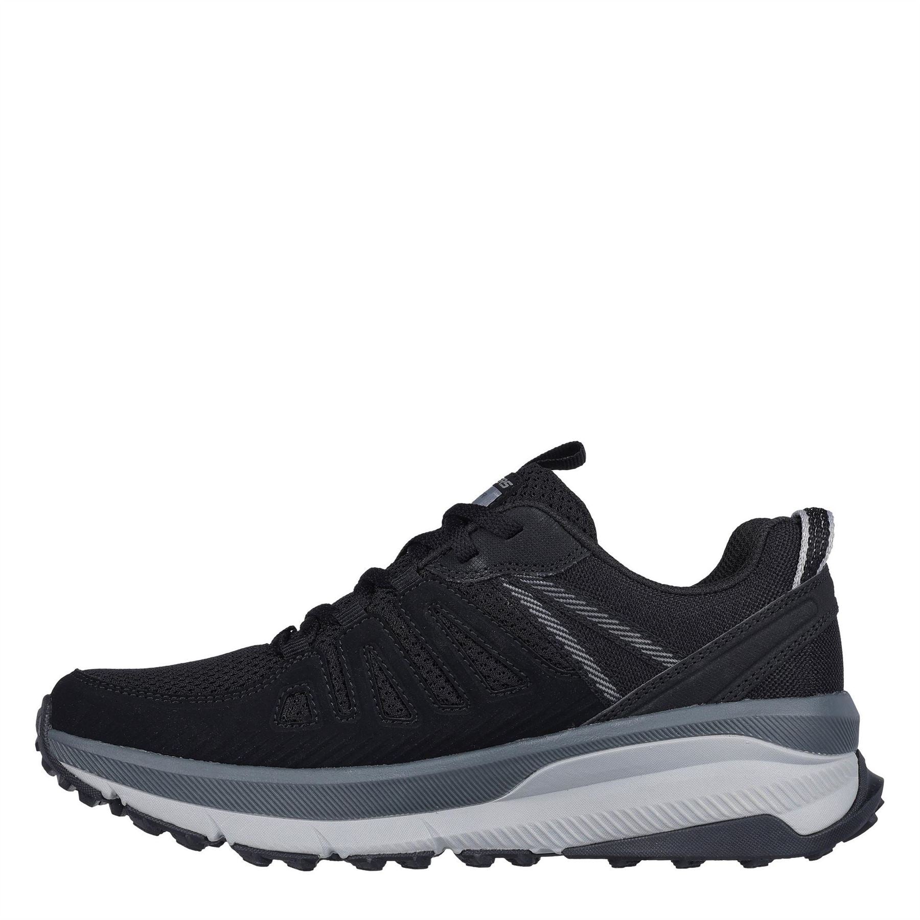 Skechers Womens Qtr Overlay Low Top Lace Up W Slip On Trainers