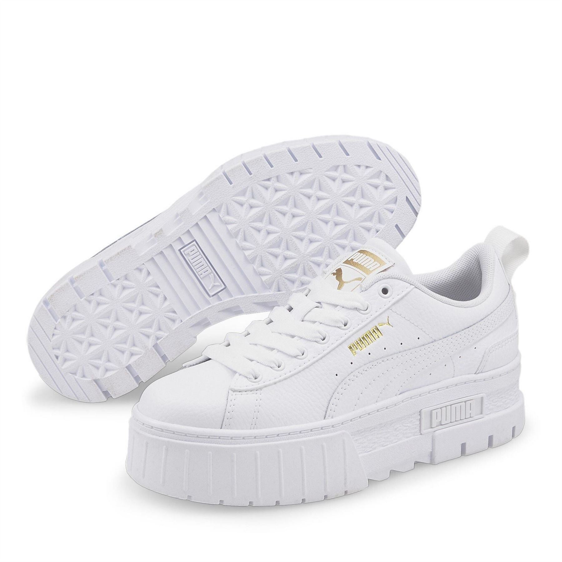 Puma Junior Mayze Graphic Print Platform Skate Shoes