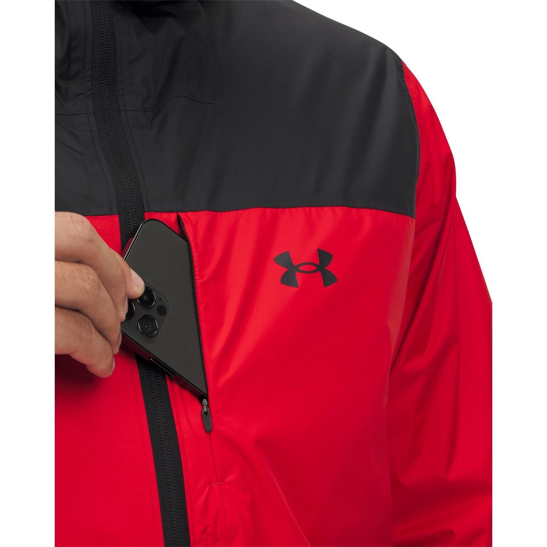Under Armour Mens Armour Cloudstrike Colorblock Jacket Waterproof Jacket