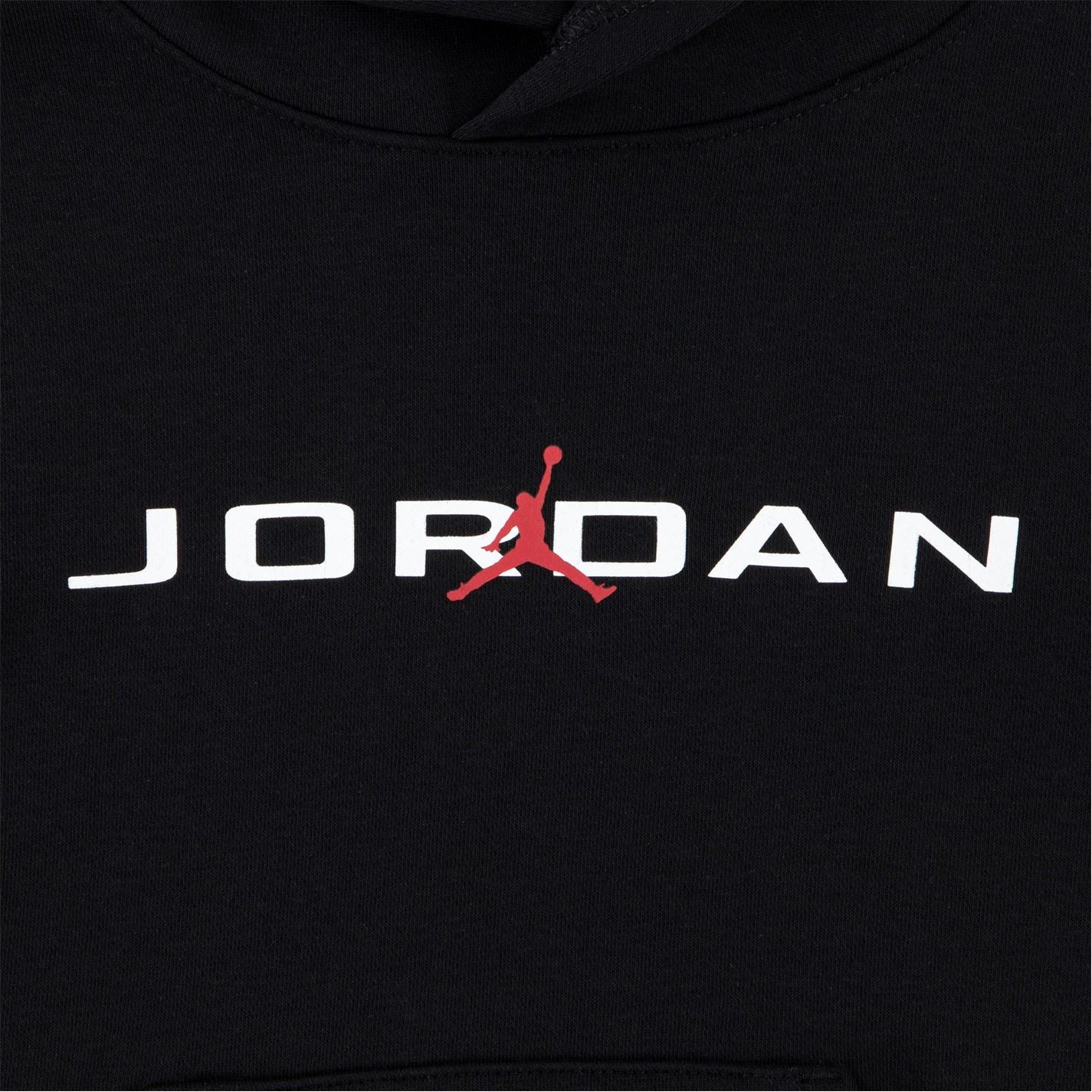 Air Jordan 
Ribbed Cuff Logo Print Sweatshirt Sweatpants Set
