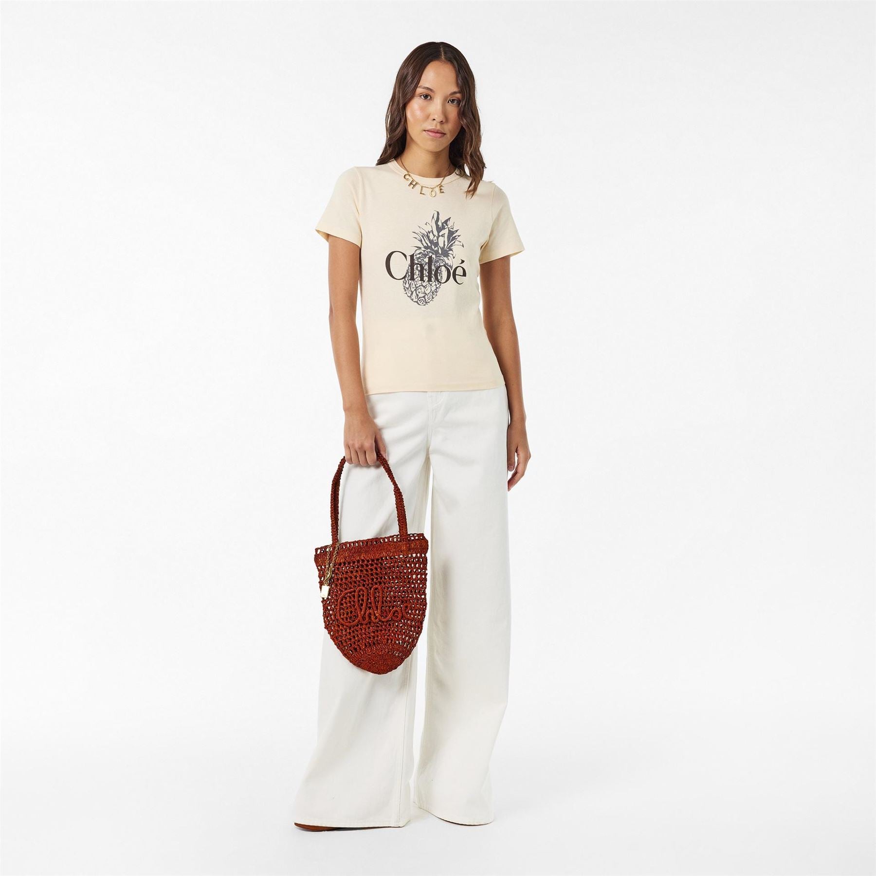 Chloe Summer Shoulder Straw Bag