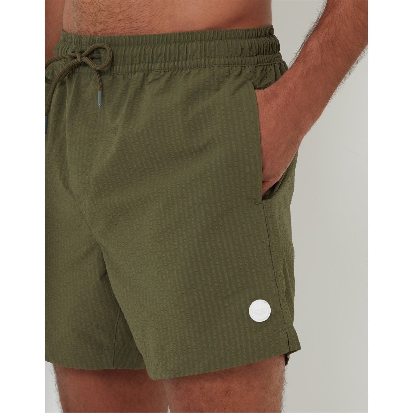 Threadbare Rola Relaxed Fit Textured Swim Shorts