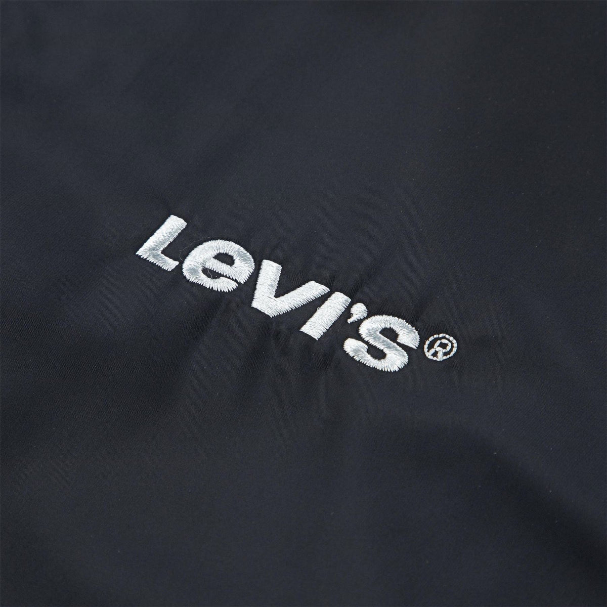 Levis Hooded Neck Windbreaker Ribbed Cuff Zipped Pocket Jacket