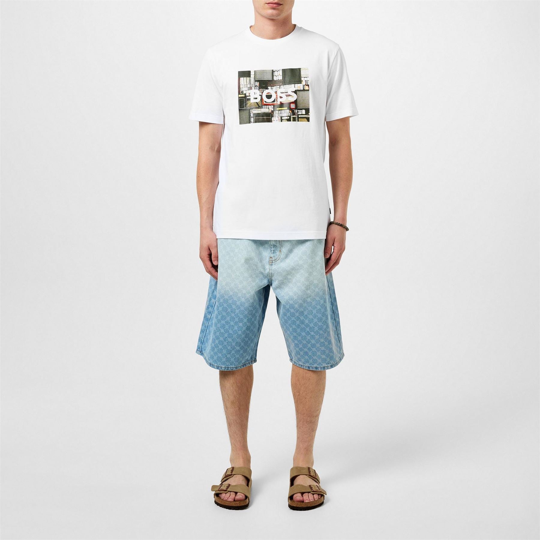 Boss Regular Fit Crew Neck Text Graphic T-Shirt