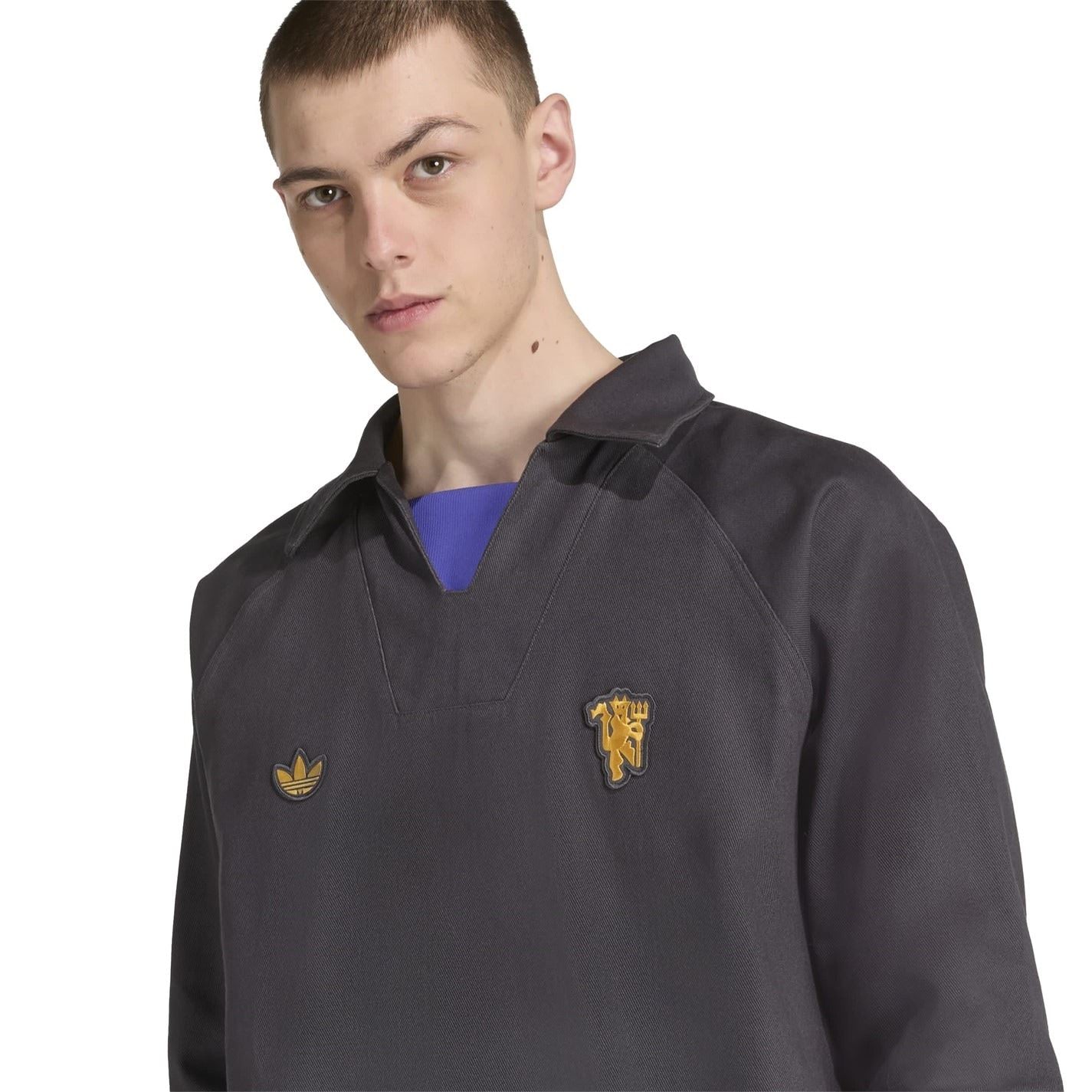 adidas Mens Manchester United Icons Drill Top