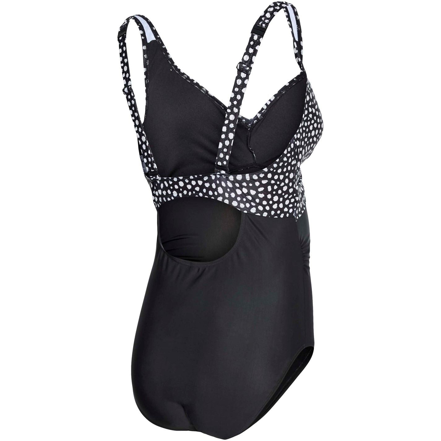 Mamalicious V-Neck Polka Dot Swimsuit