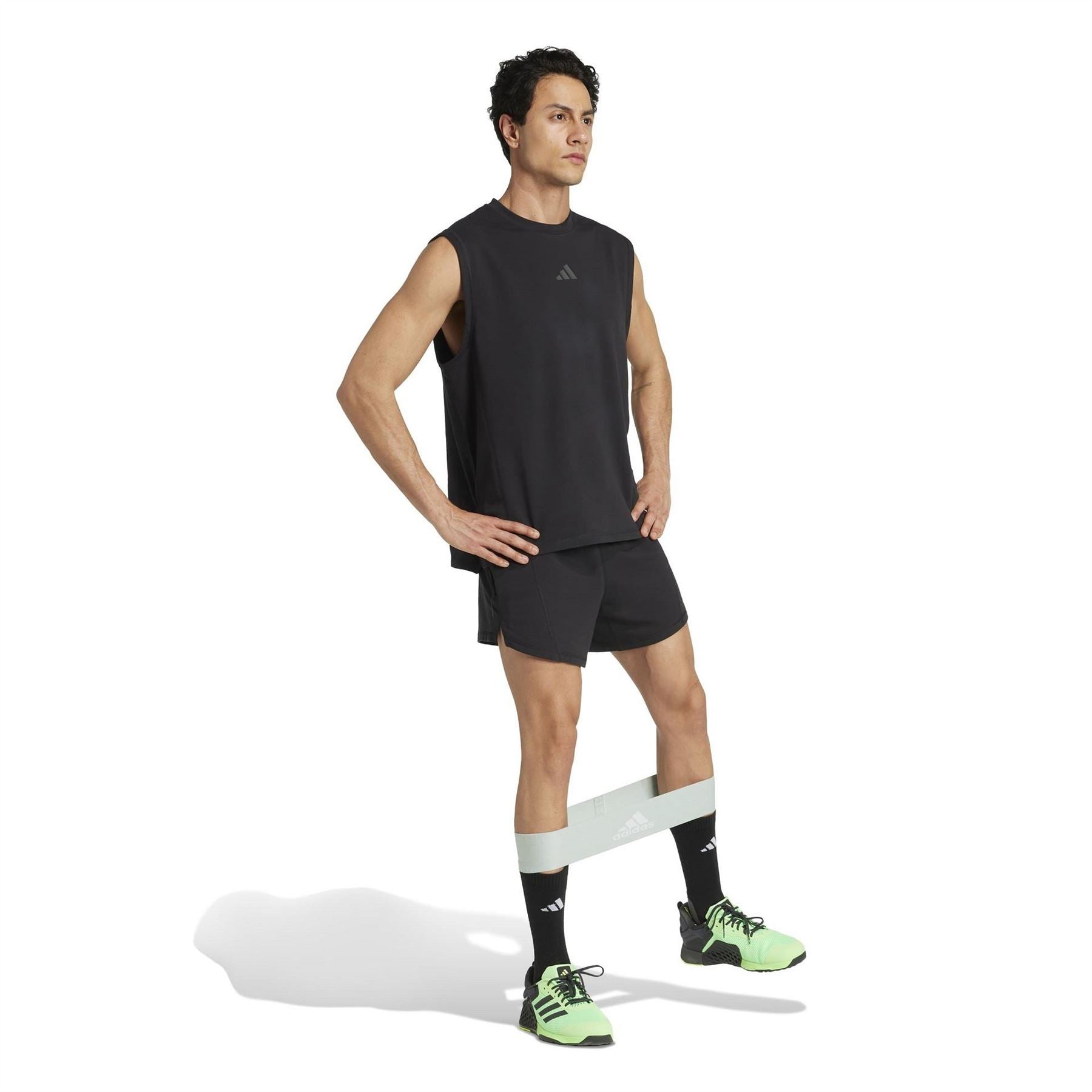 adidas D4t X Road Fitness Shorts with Notch Hem