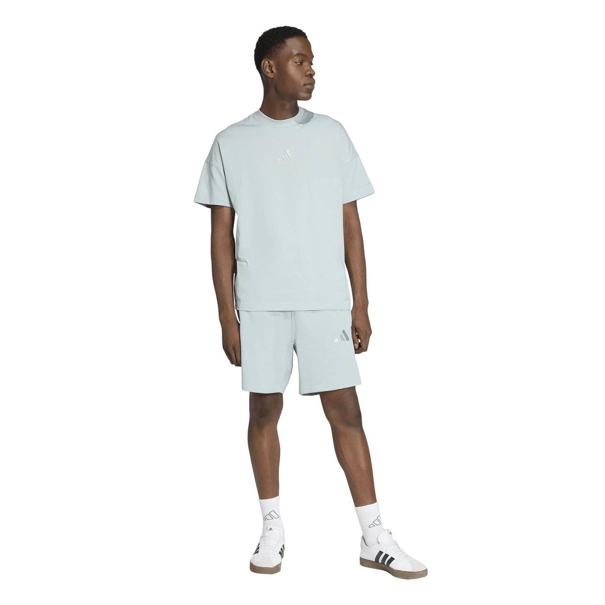 adidas Bold Logo Crew Neck Drop Shoulder T-Shirt
