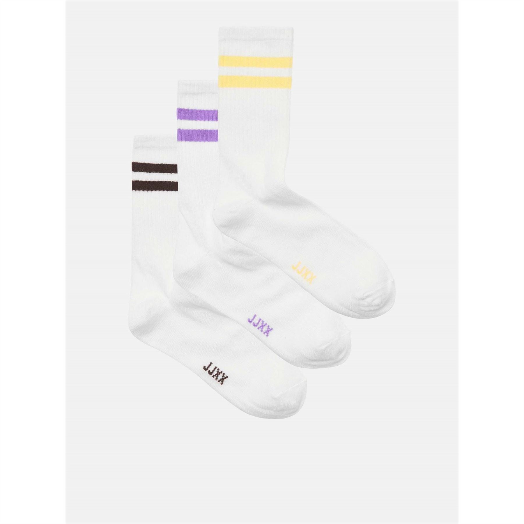 JJXX Tennis 3 Pack Crew Socks