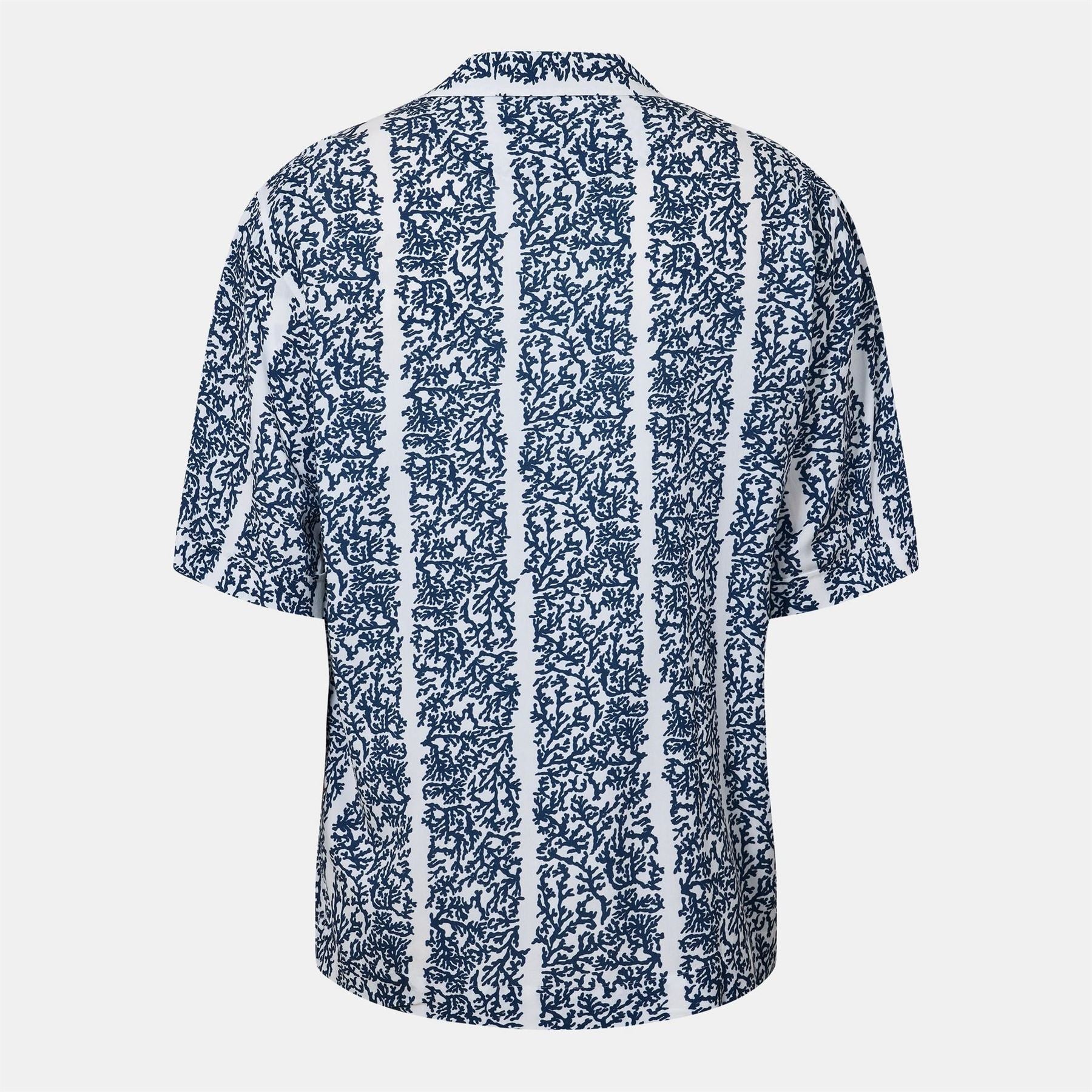 Boss Collared Neck Spread Collar Short Sleeve Shirt