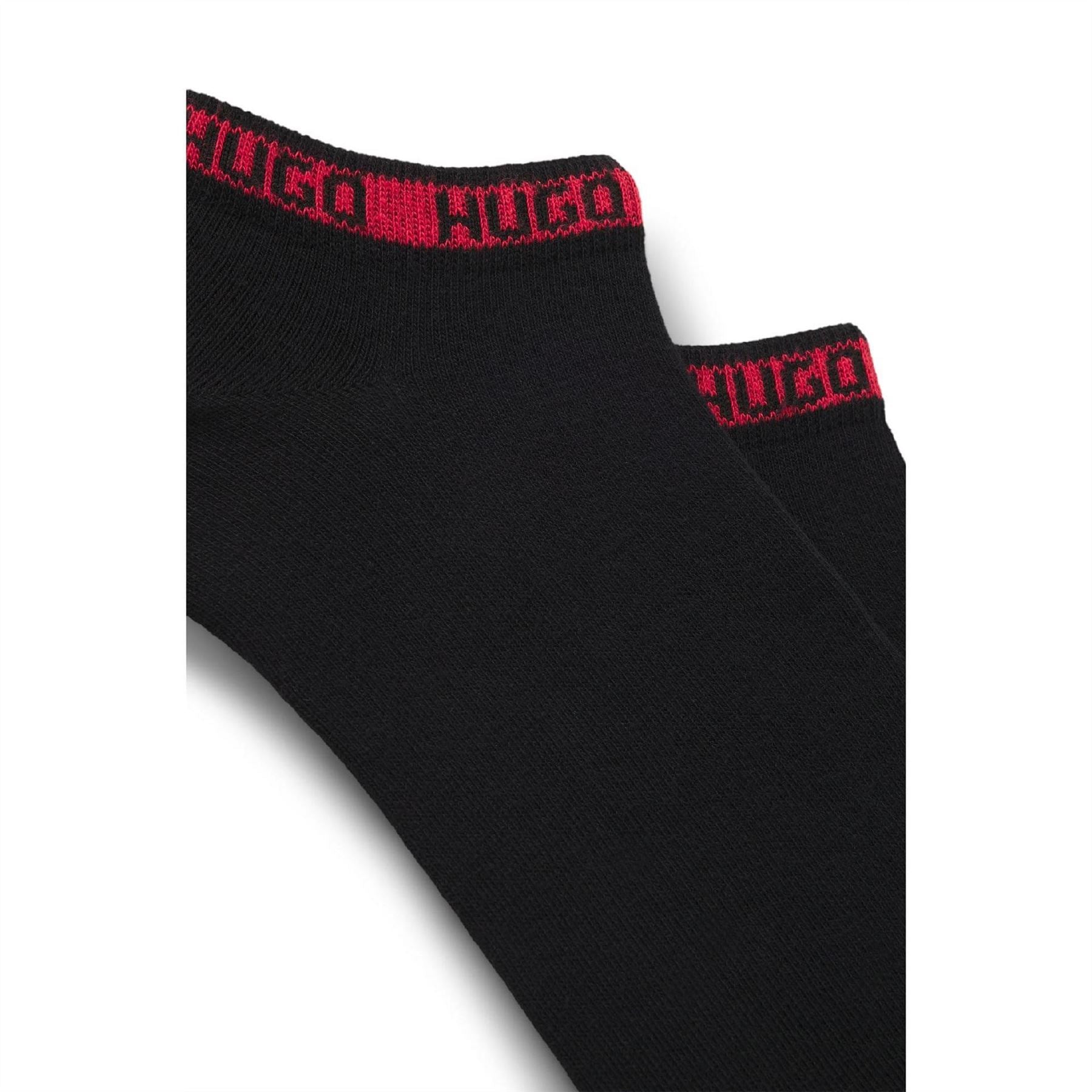 Hugo Pack Of Branded Cuff Socks