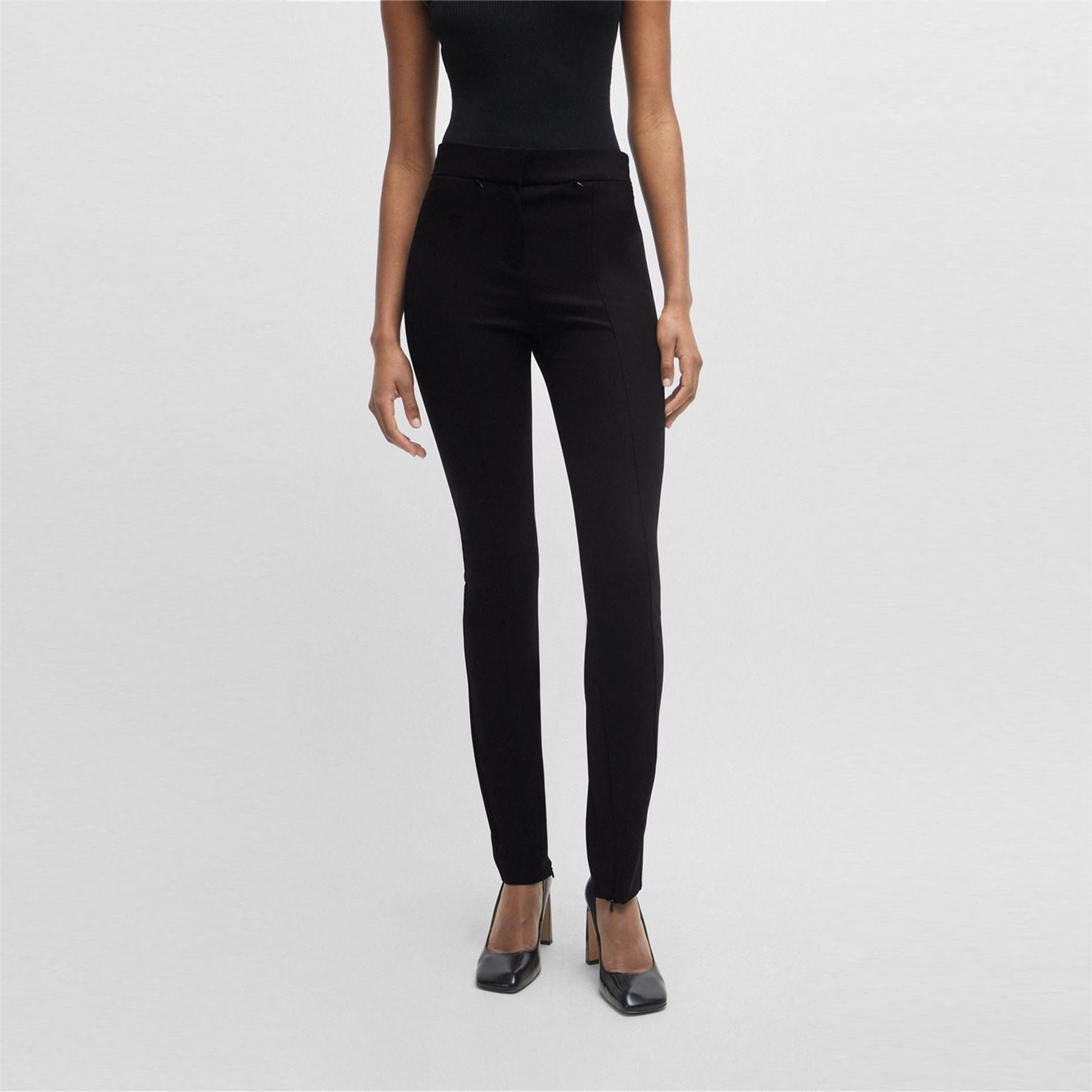 Boss Tukeva Solid Patterned Slim Trousers