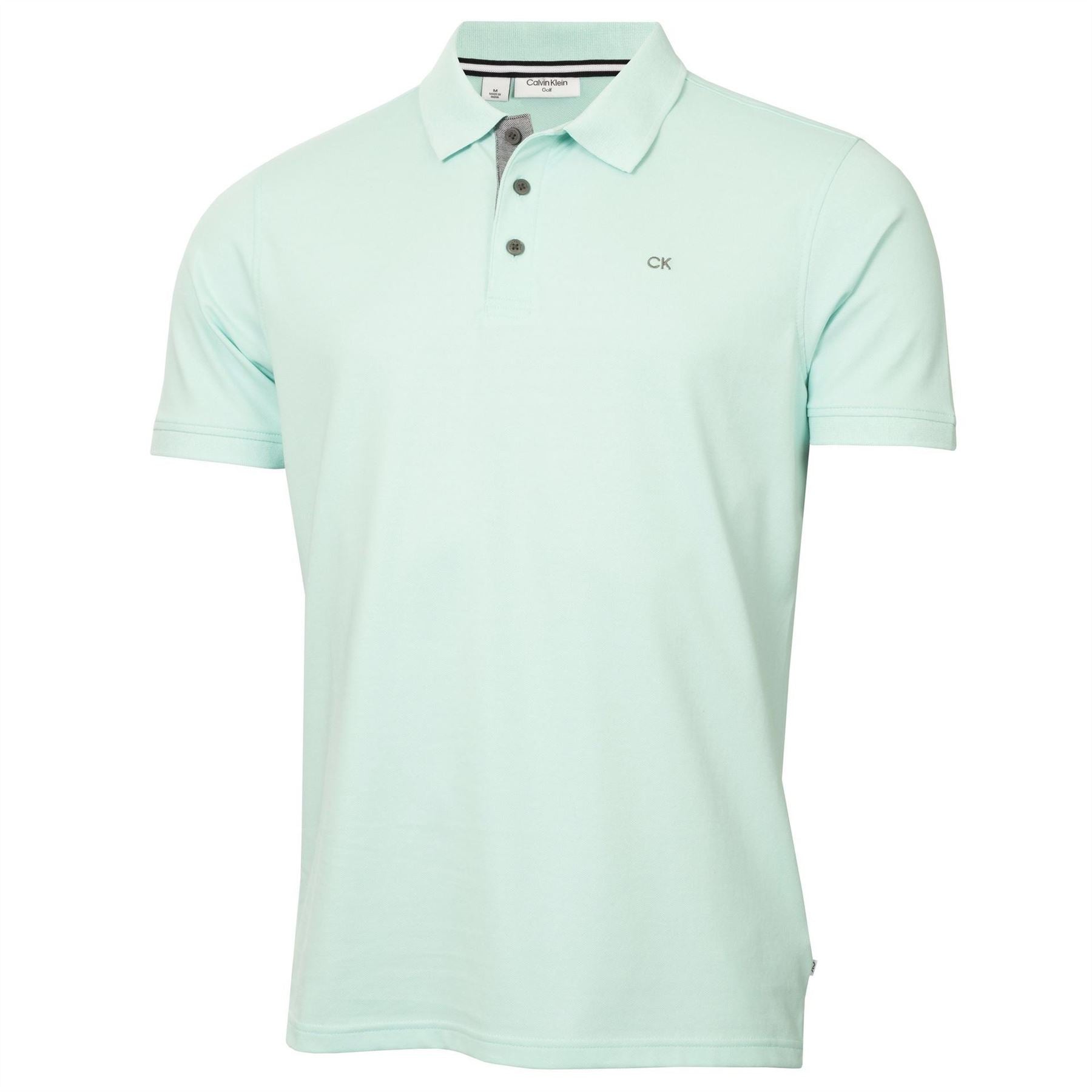 Calvin Klein Golf Embroidered Collared Neck Short Sleeve Polo Shirt