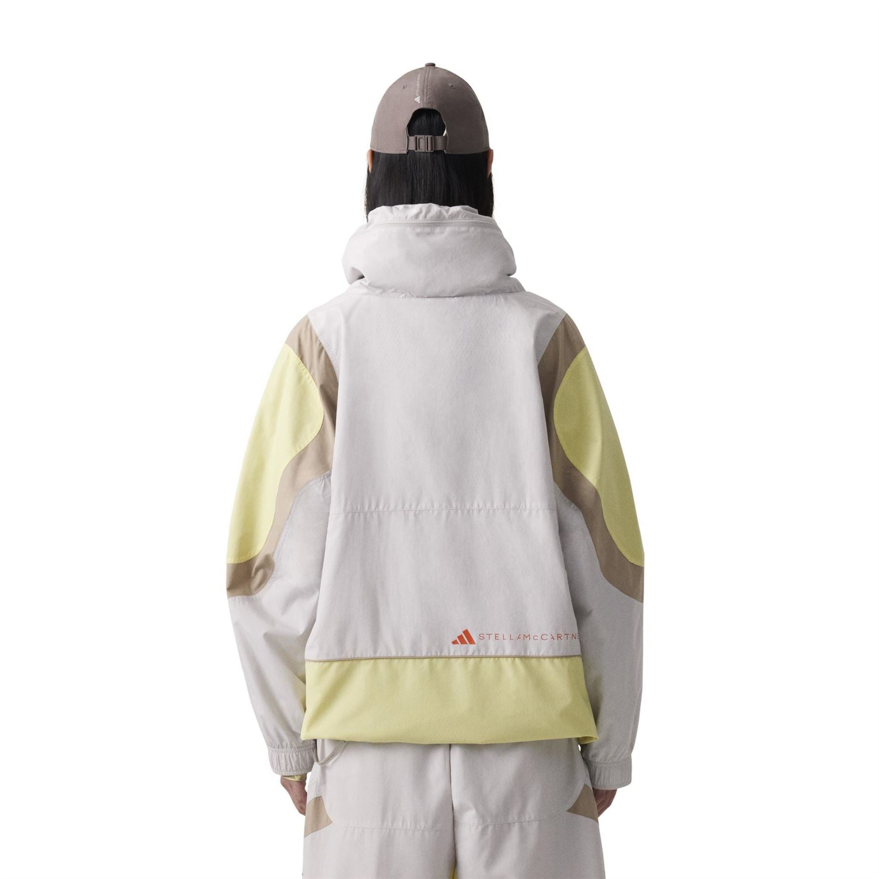 adidas Color Block Hooded Drawstring Windbreaker