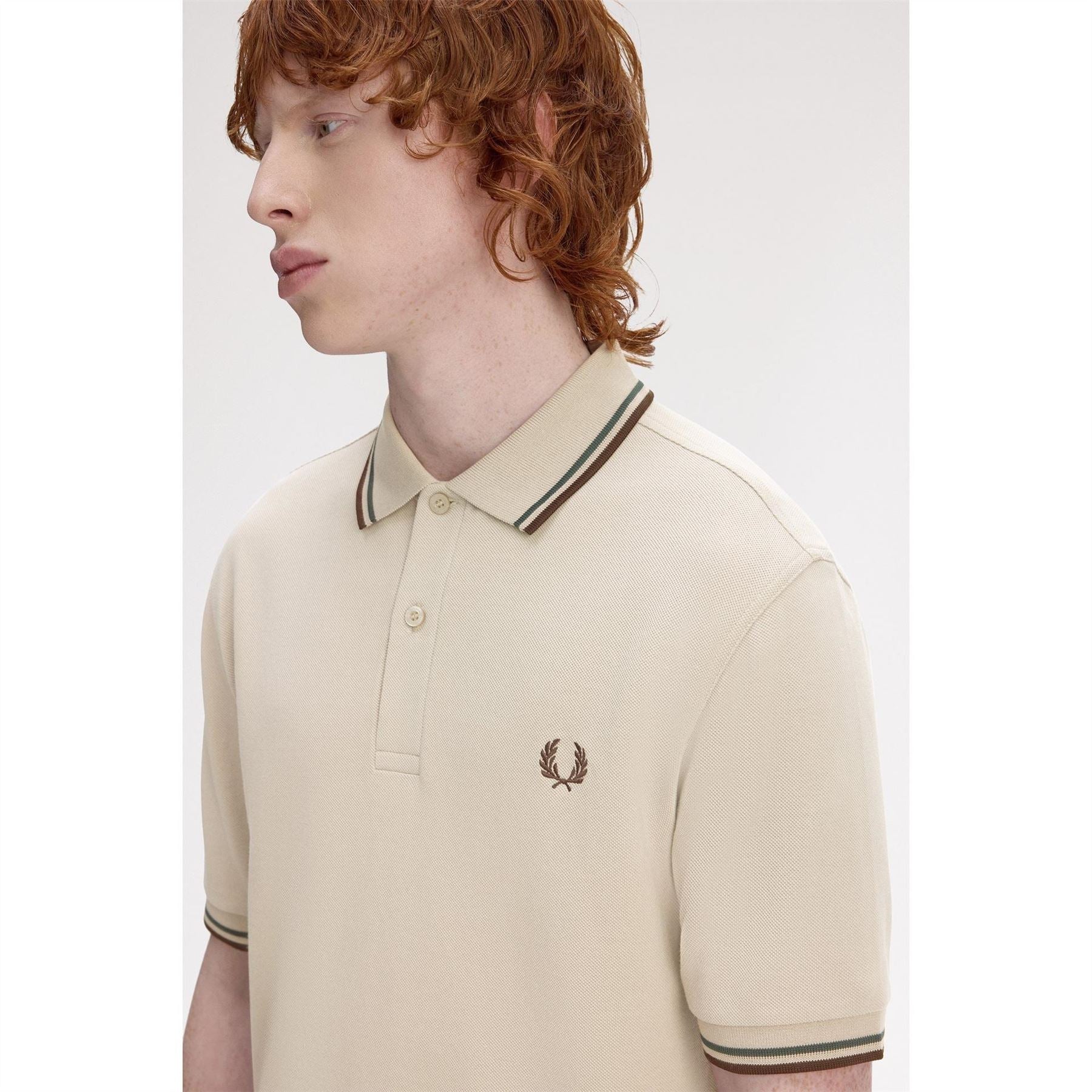 Fred Perry Sleeve Twin Tipped Polo Shirt